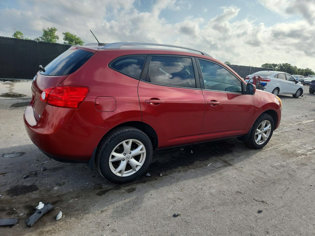 2009 Nissan Rogue S Красный vin: JN8AS58T79W046448