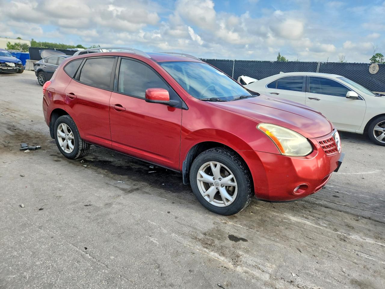 2009 Nissan Rogue S Красный vin: JN8AS58T79W046448