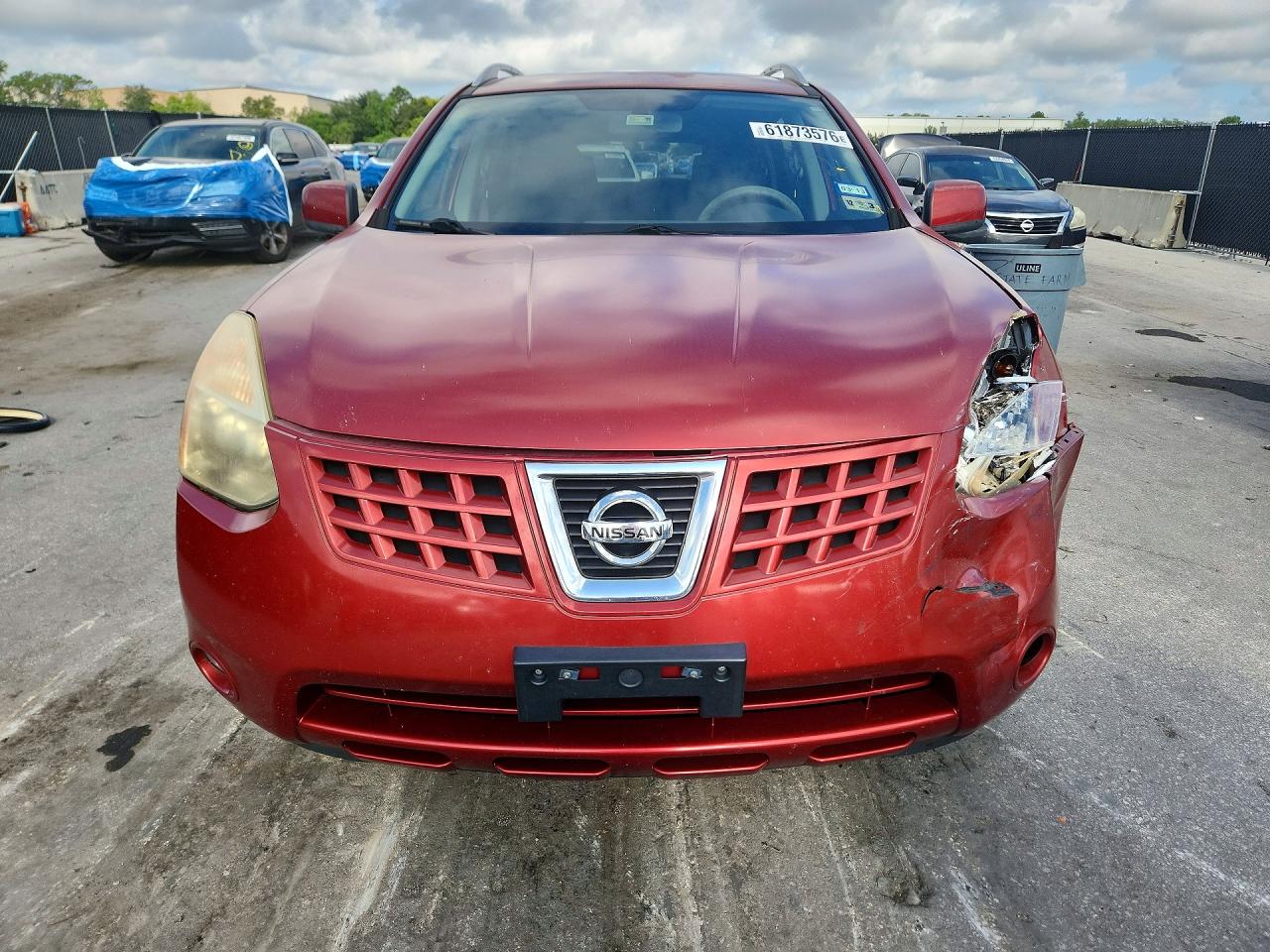2009 Nissan Rogue S Красный vin: JN8AS58T79W046448