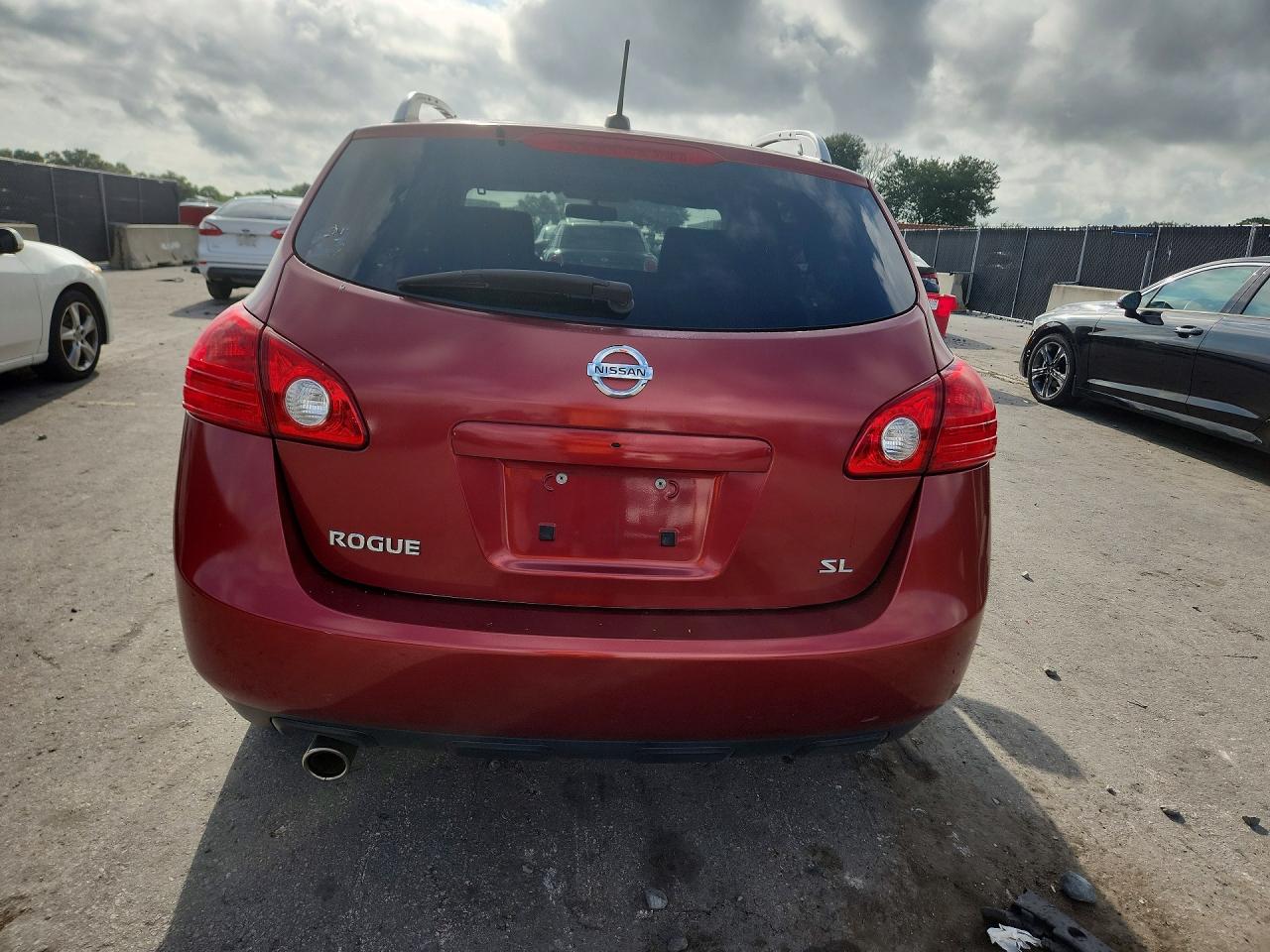 2009 Nissan Rogue S Красный vin: JN8AS58T79W046448