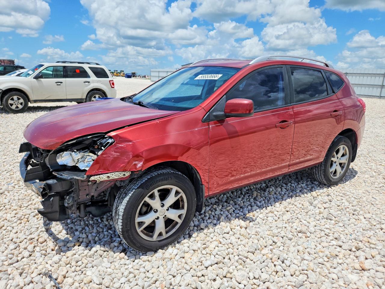 2009 Nissan Rogue S Red vin: JN8AS58T79W048183