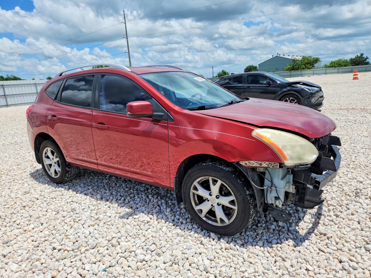 2009 Nissan Rogue S Red vin: JN8AS58T79W048183