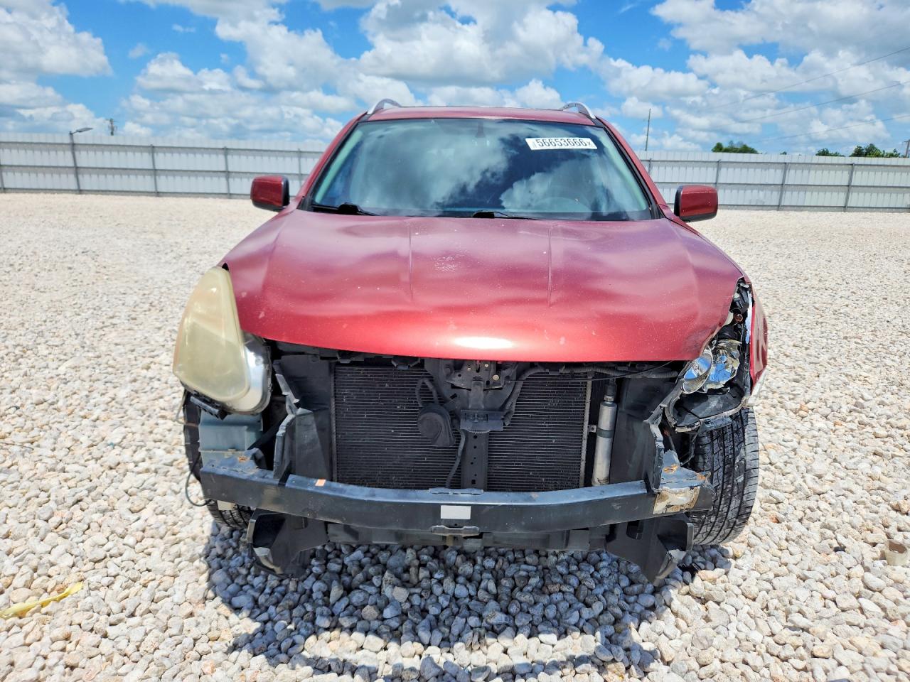 2009 Nissan Rogue S Red vin: JN8AS58T79W048183