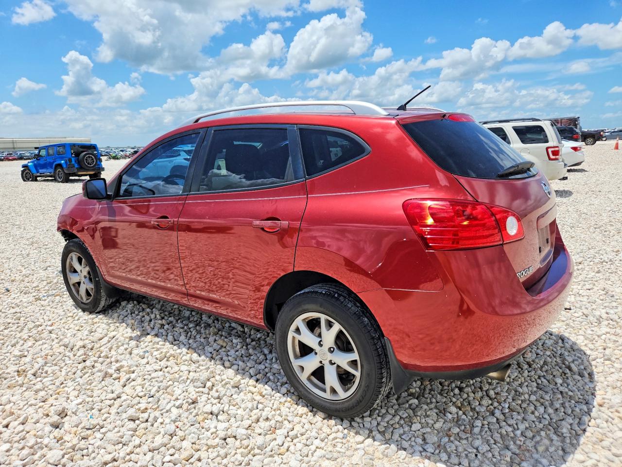 2009 Nissan Rogue S Red vin: JN8AS58T79W048183