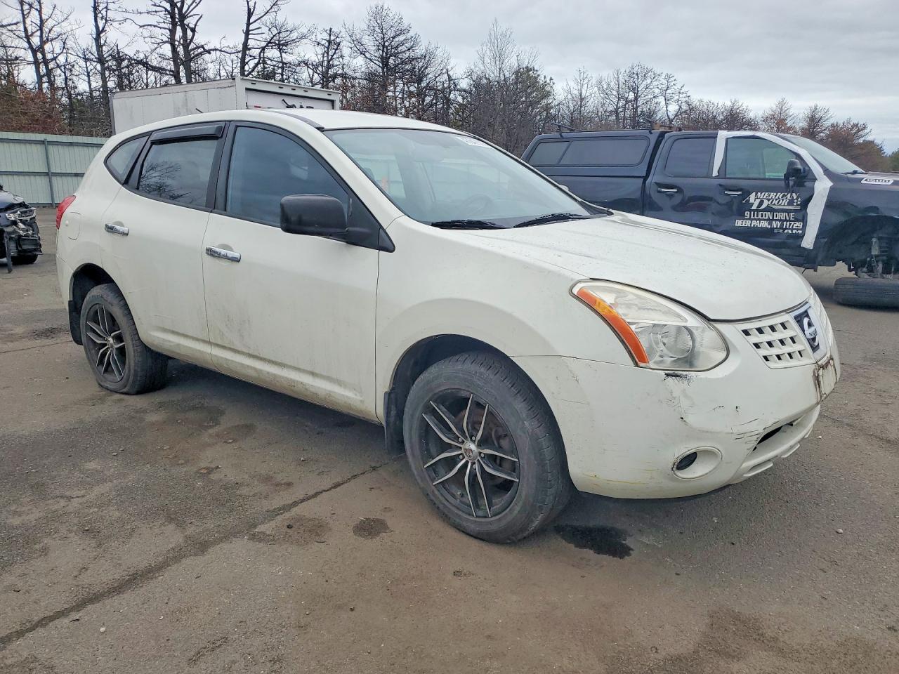2009 Nissan Rogue S White vin: JN8AS58T79W048880