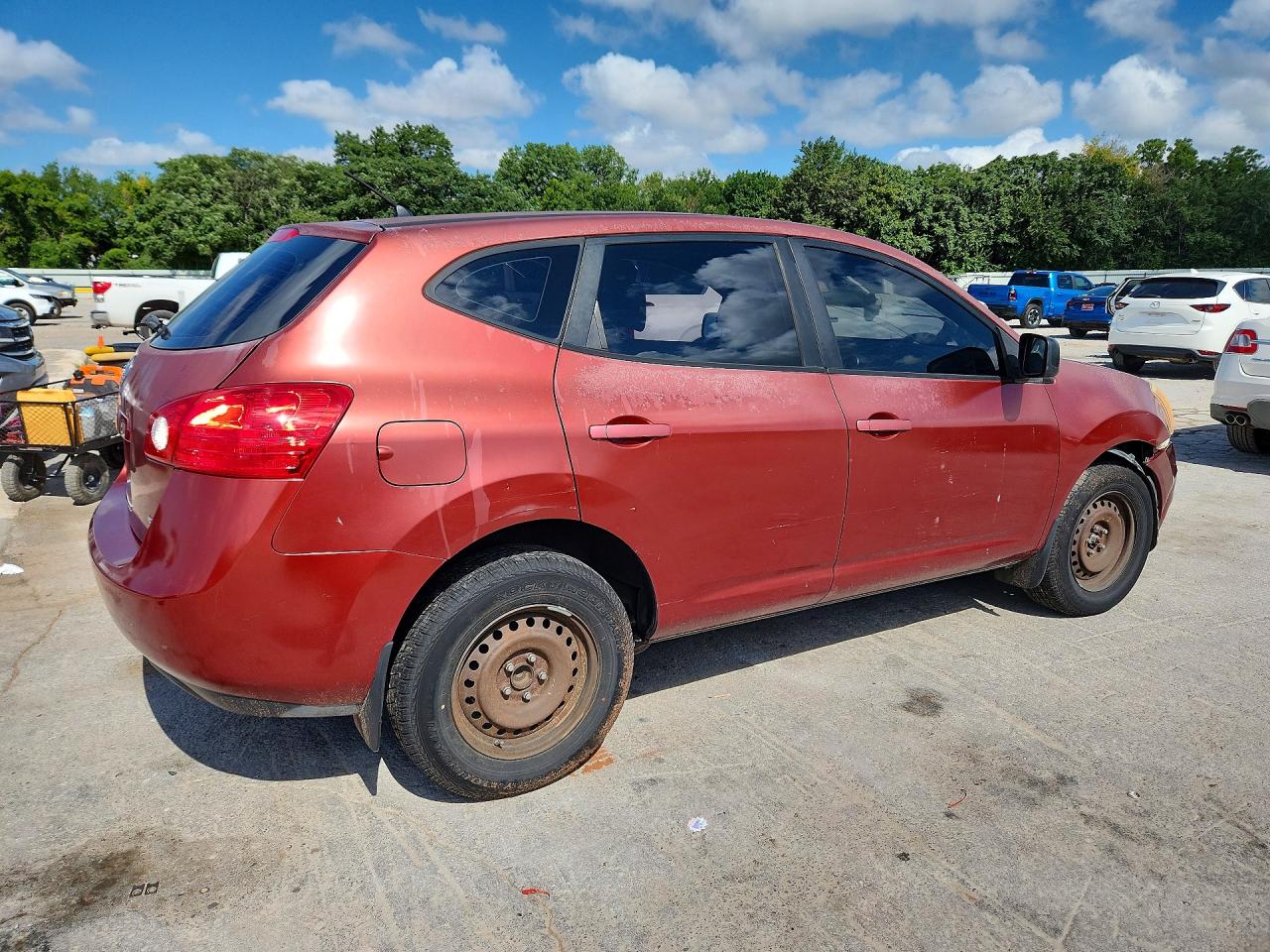 2009 Nissan Rogue S Maroon vin: JN8AS58T79W052119