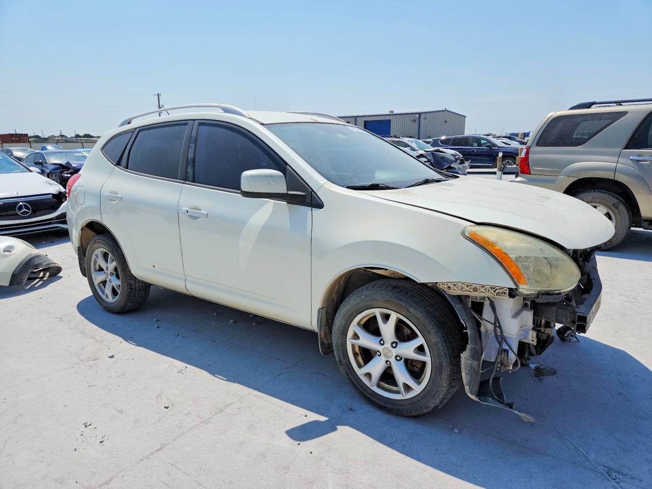 2009 Nissan Rogue S Белый vin: JN8AS58T79W326791