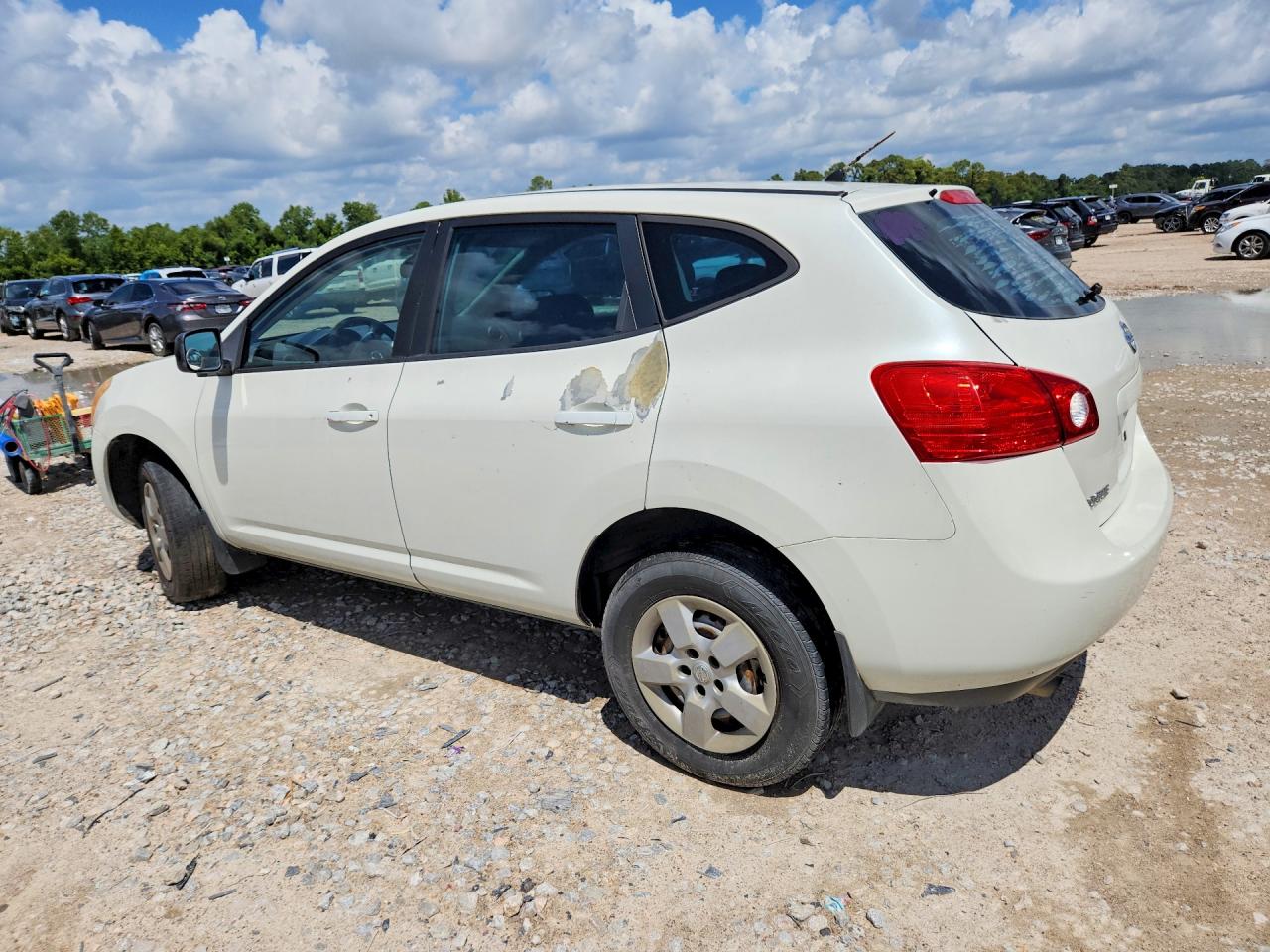 2009 Nissan Rogue S White vin: JN8AS58T79W328251