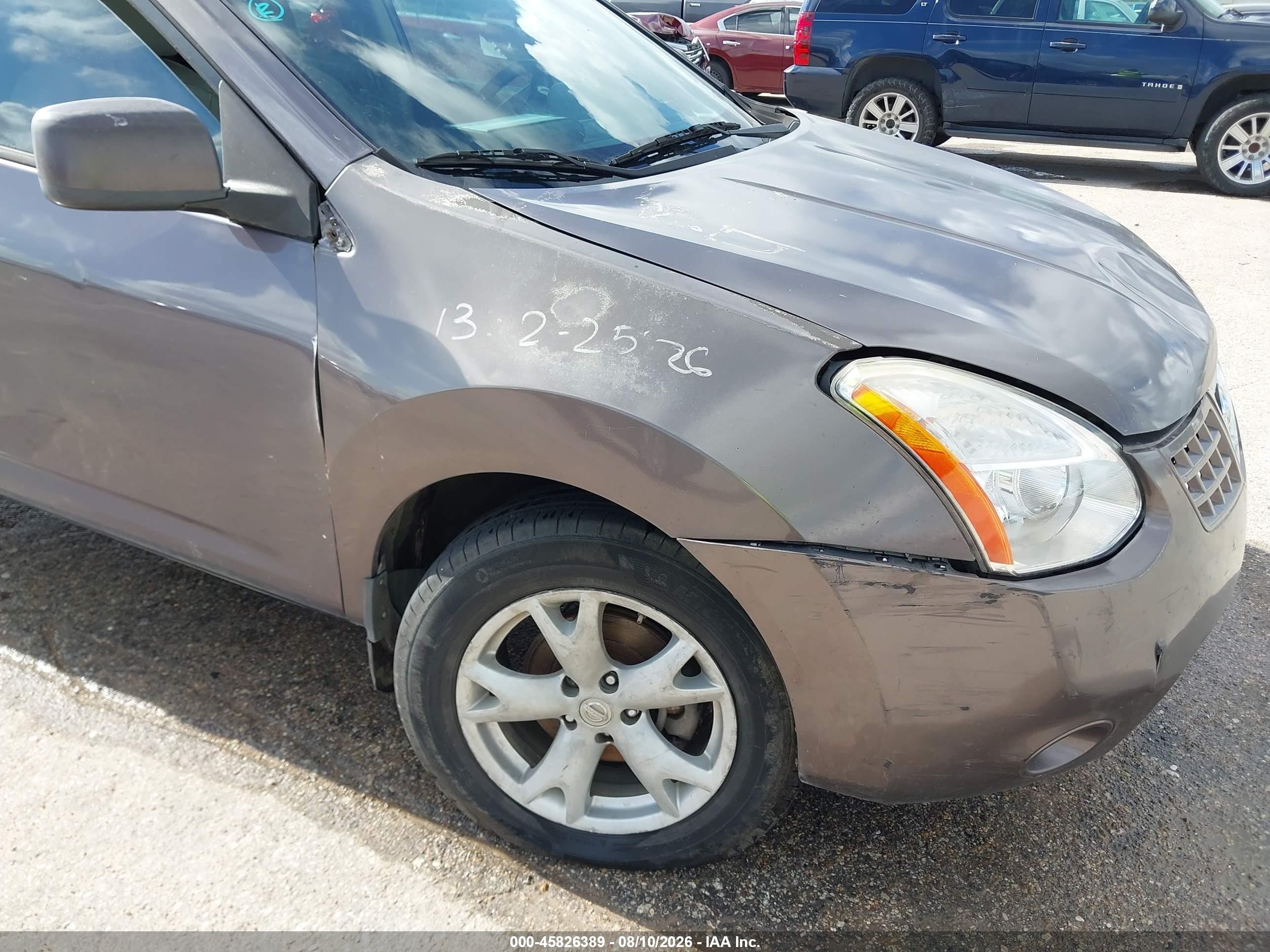 2008 Nissan Rogue Sl Gray vin: JN8AS58T88W303597