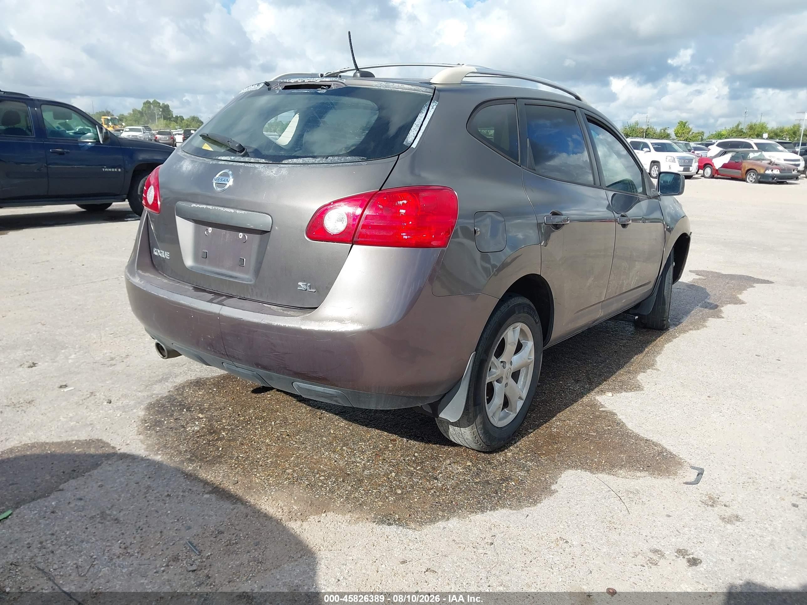 2008 Nissan Rogue Sl Gray vin: JN8AS58T88W303597