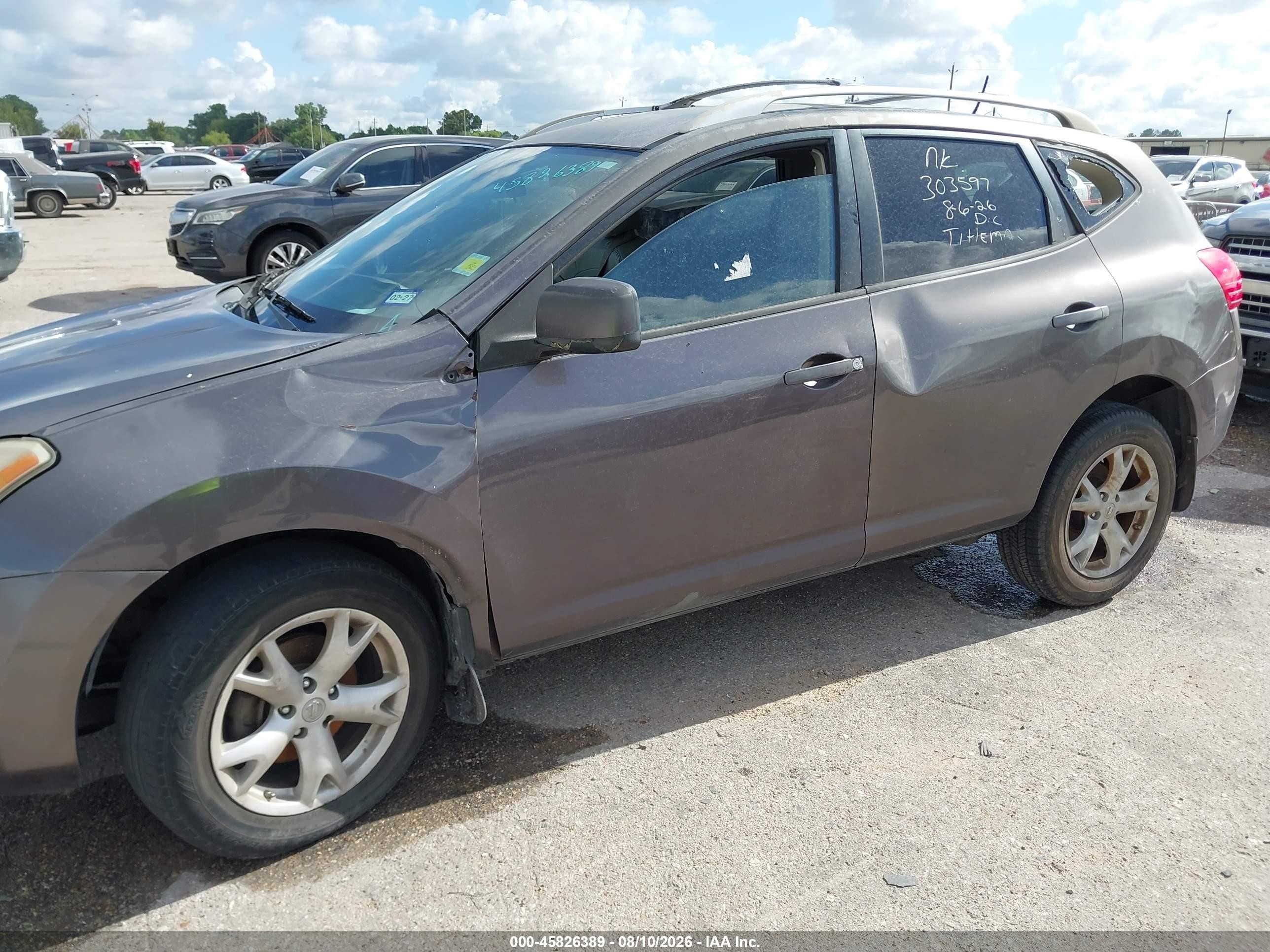 2008 Nissan Rogue Sl Gray vin: JN8AS58T88W303597