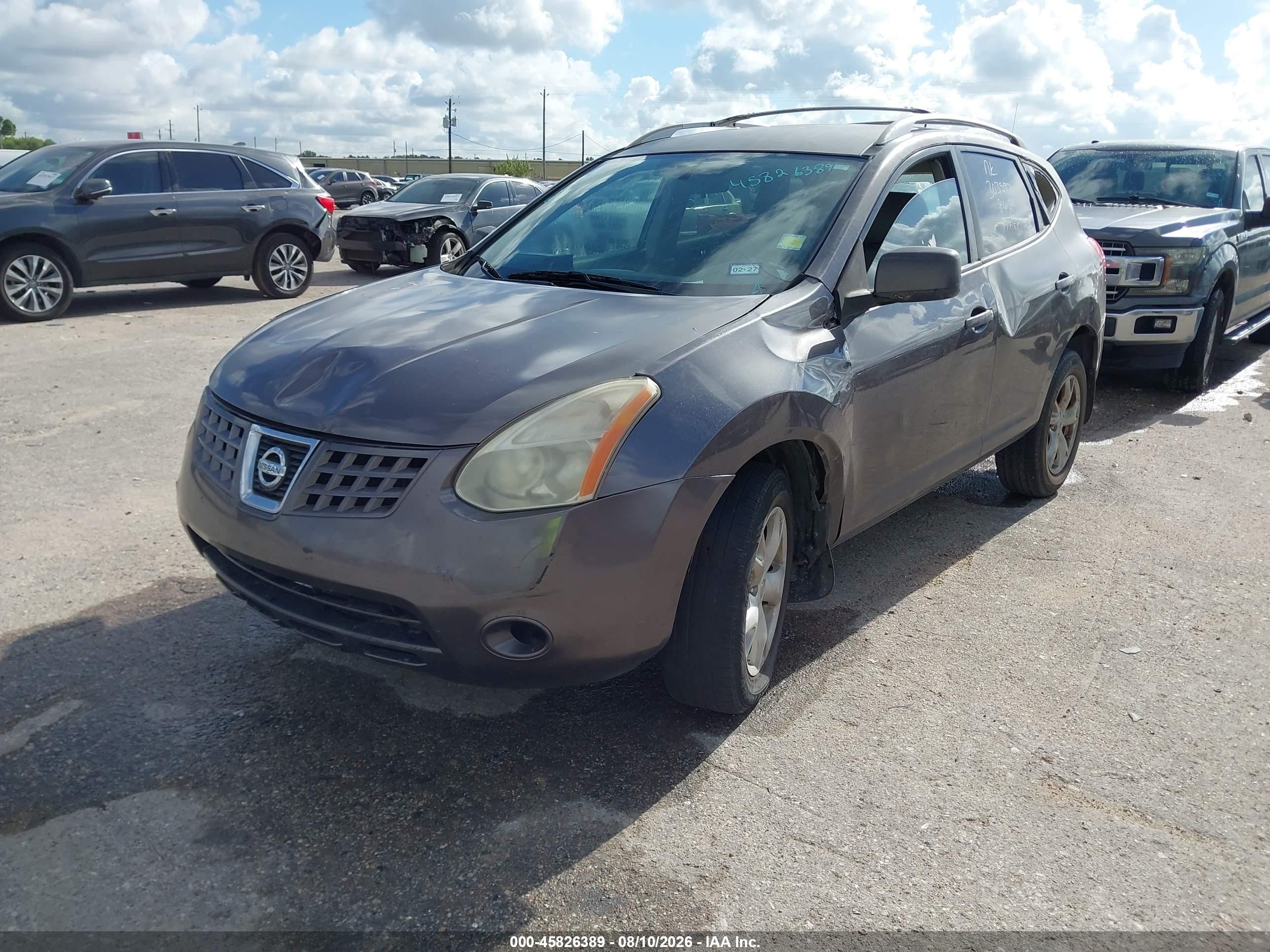 2008 Nissan Rogue Sl Gray vin: JN8AS58T88W303597
