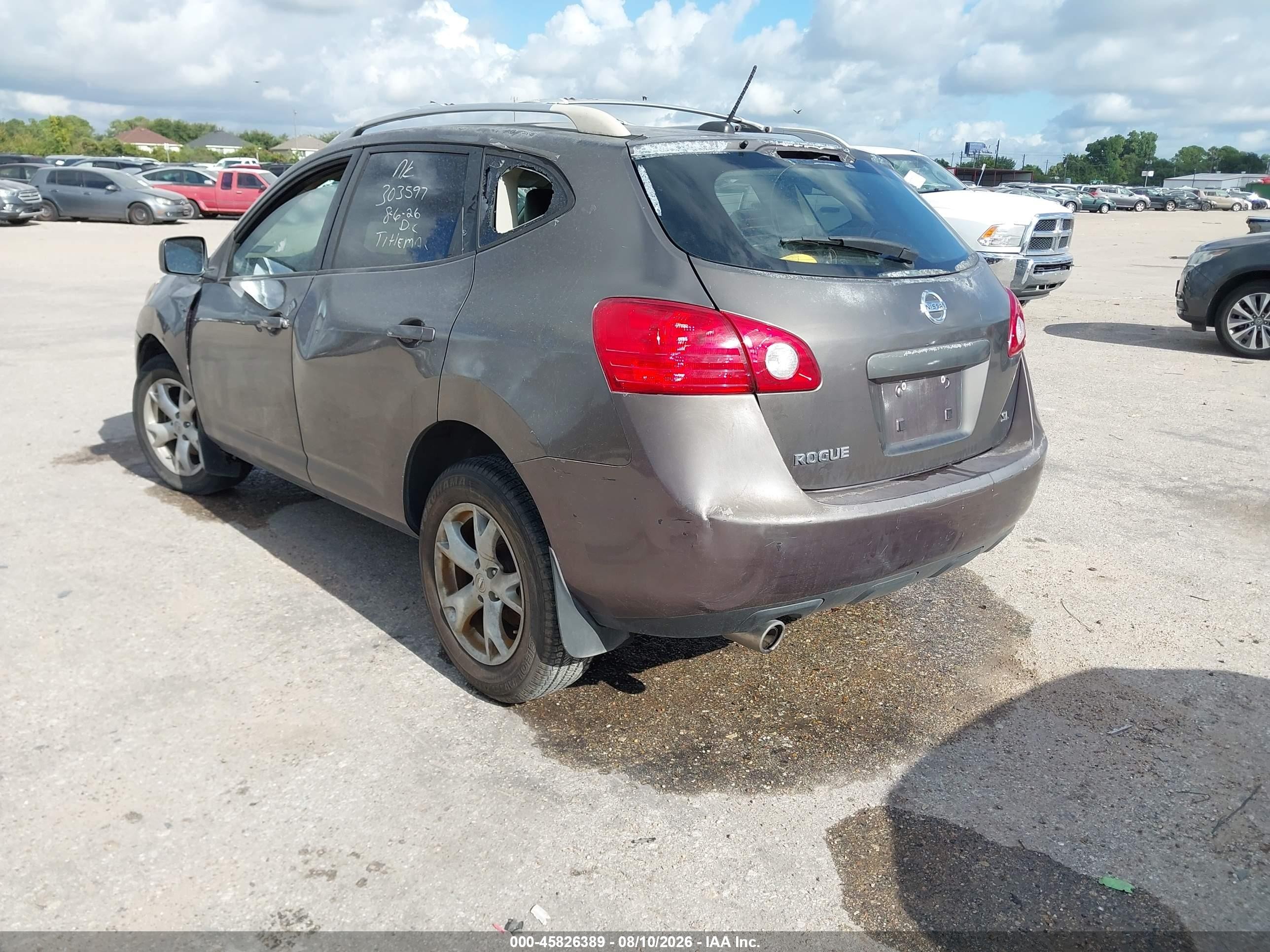 2008 Nissan Rogue Sl Gray vin: JN8AS58T88W303597