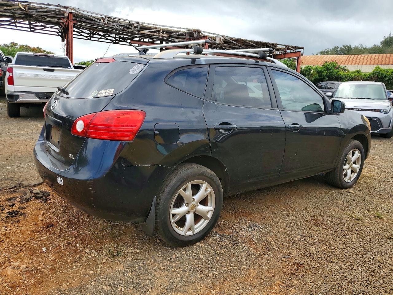 2008 Nissan Rogue S Black vin: JN8AS58T88W304491