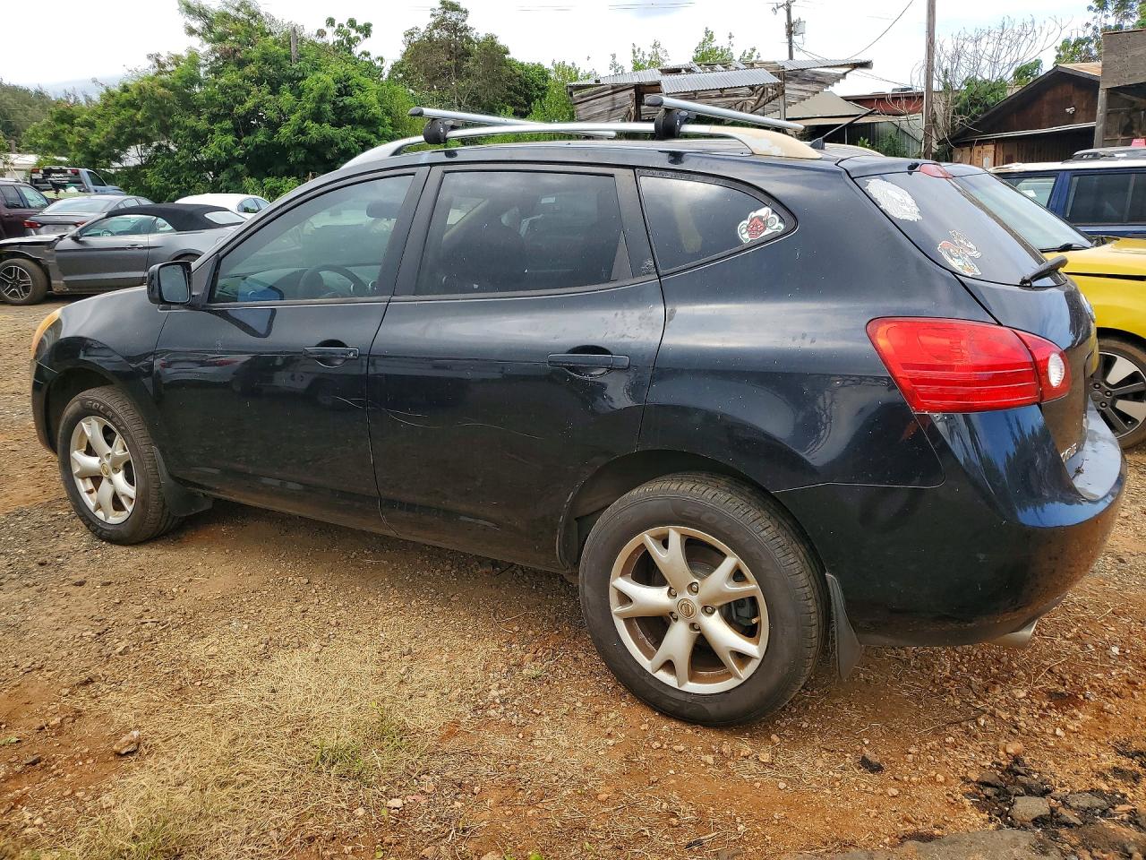 2008 Nissan Rogue S Black vin: JN8AS58T88W304491