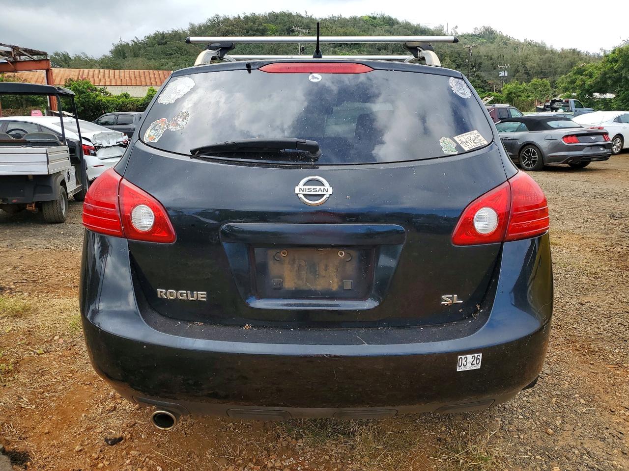 2008 Nissan Rogue S Black vin: JN8AS58T88W304491