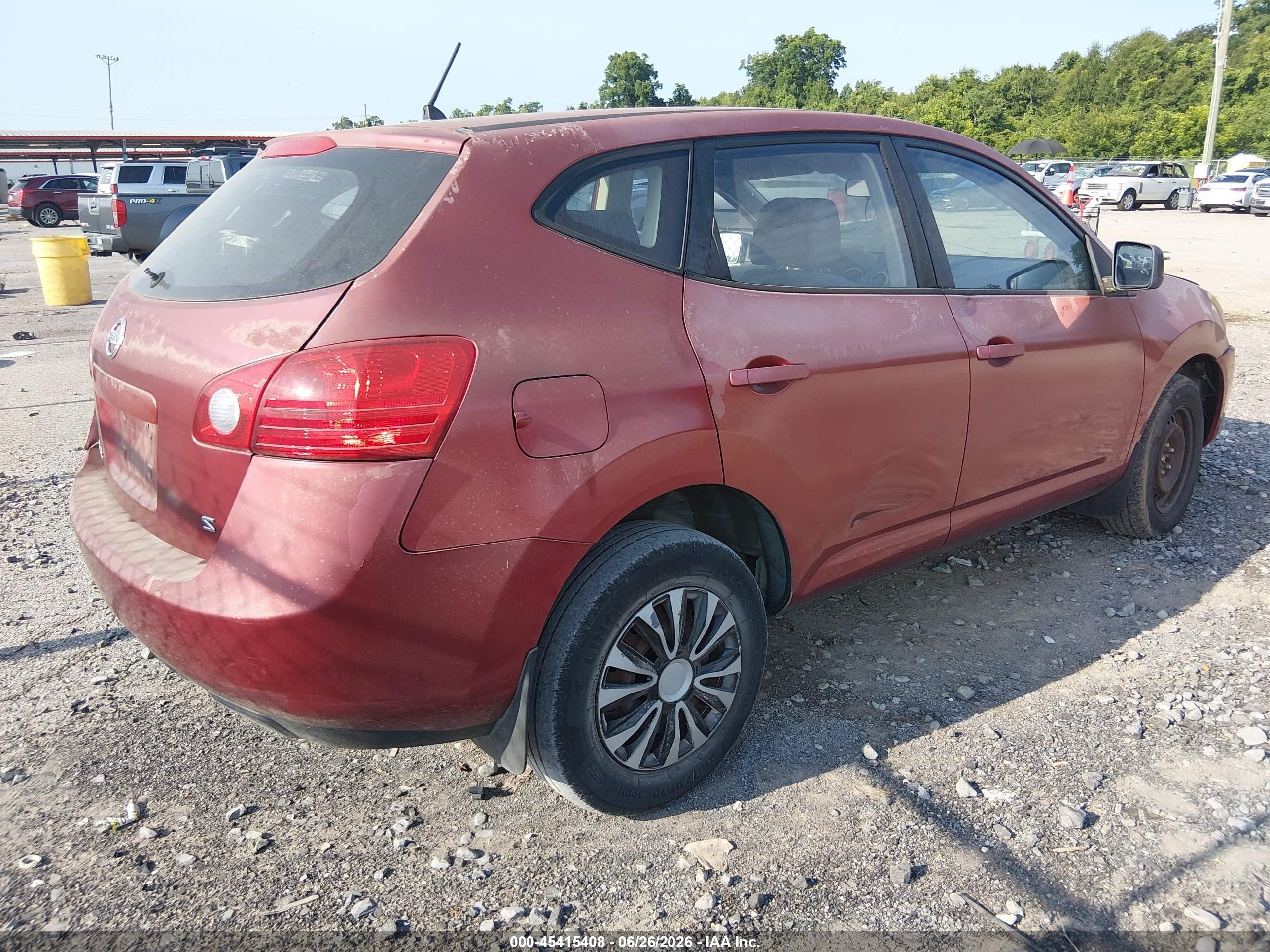 2009 Nissan Rogue S Maroon vin: JN8AS58T89W044319