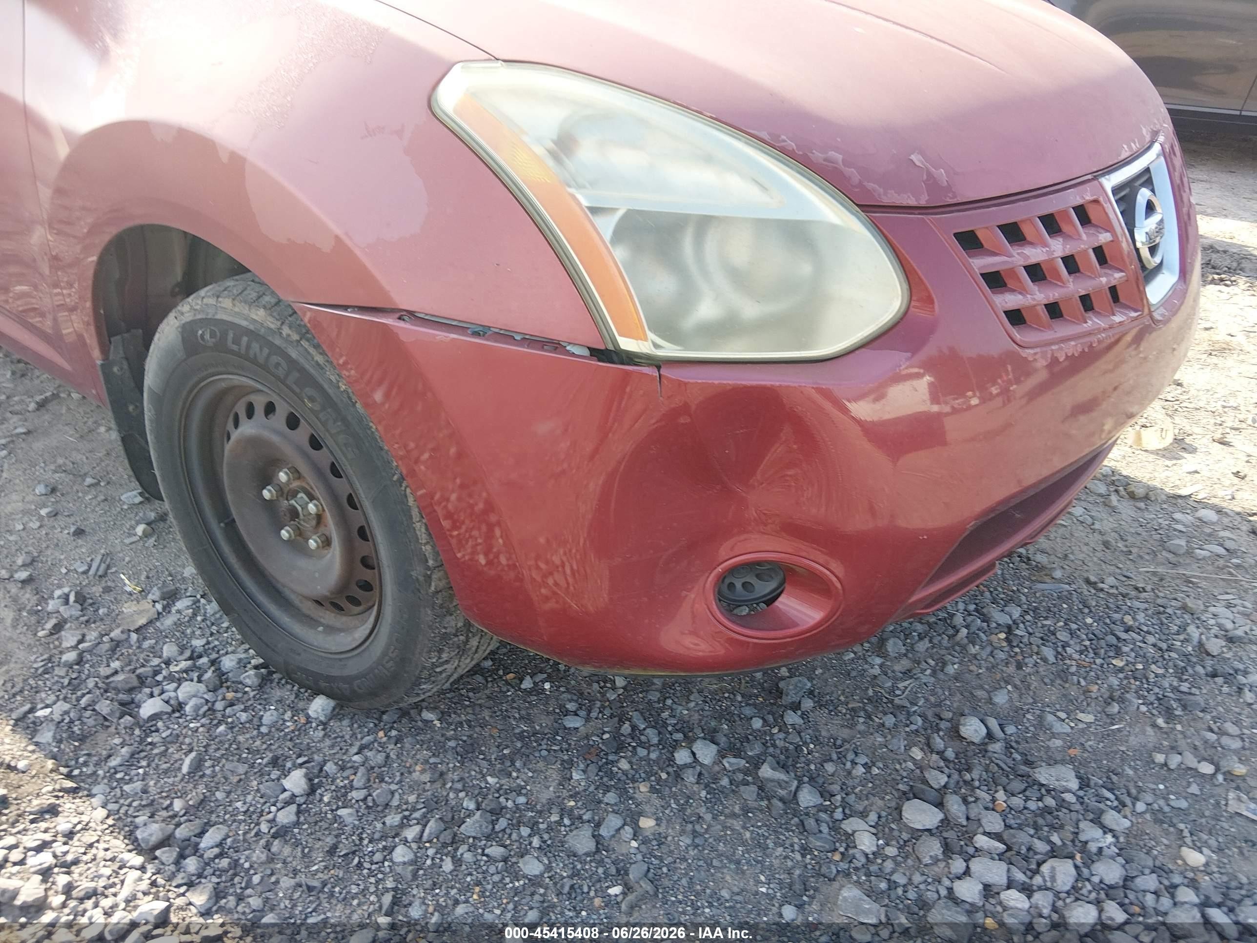 2009 Nissan Rogue S Maroon vin: JN8AS58T89W044319
