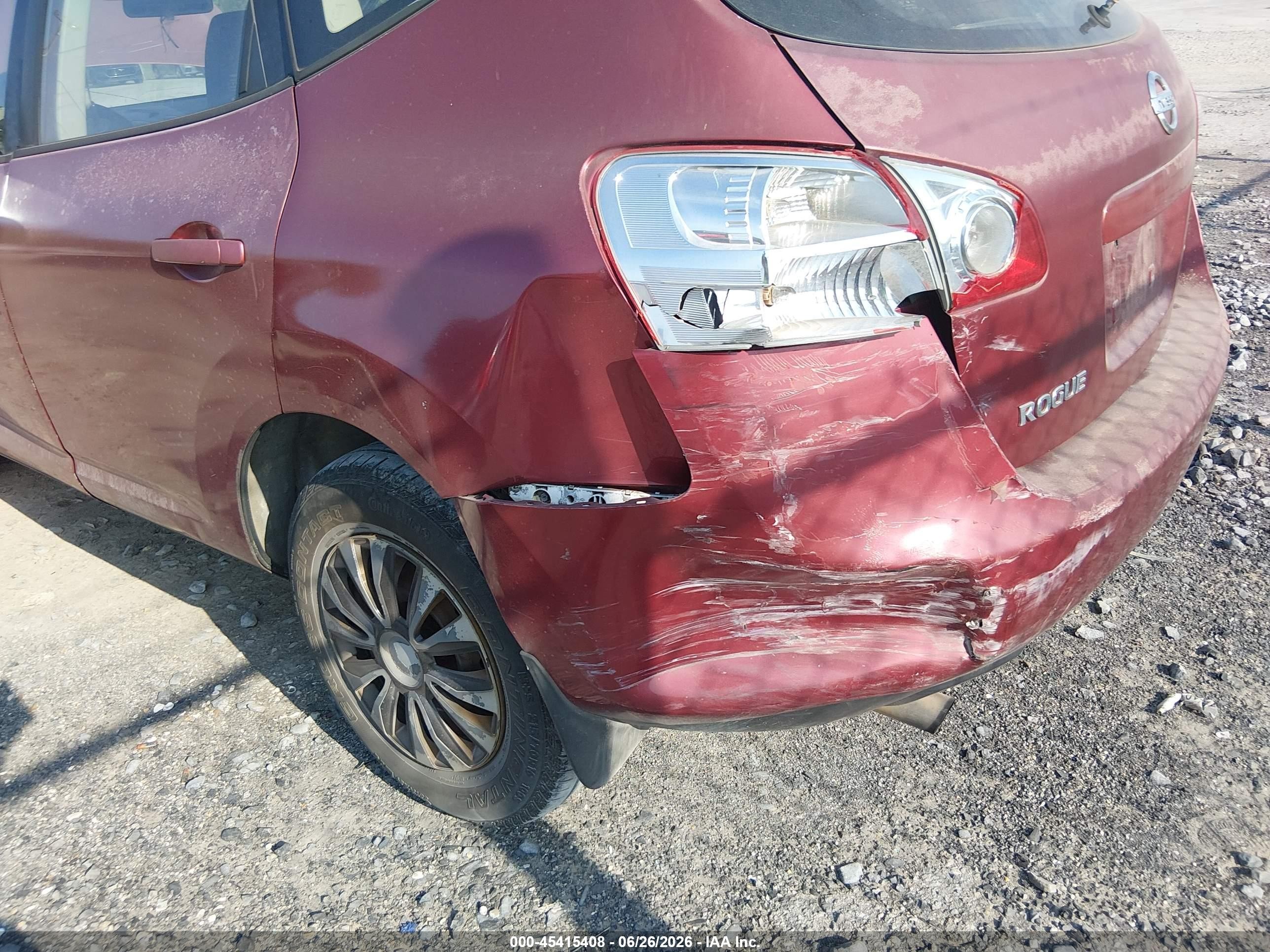 2009 Nissan Rogue S Maroon vin: JN8AS58T89W044319