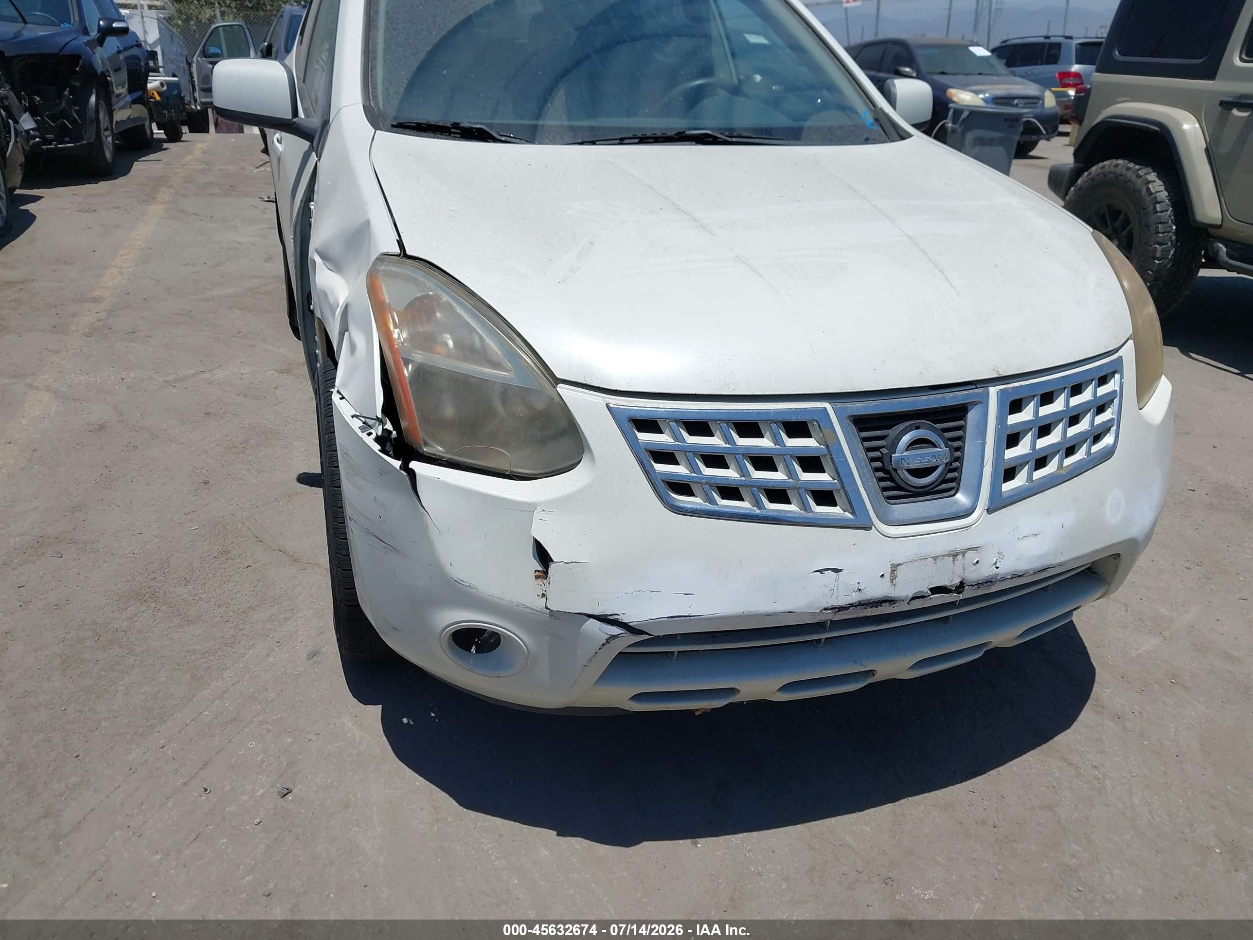 2009 Nissan Rogue Sl White vin: JN8AS58T89W048175