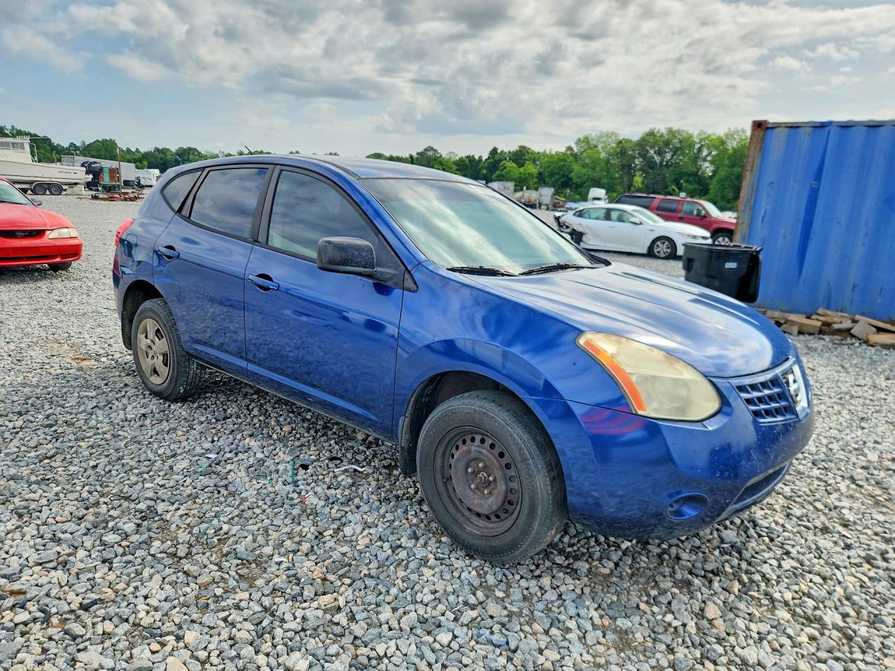2009 Nissan Rogue S Blue vin: JN8AS58T89W053103