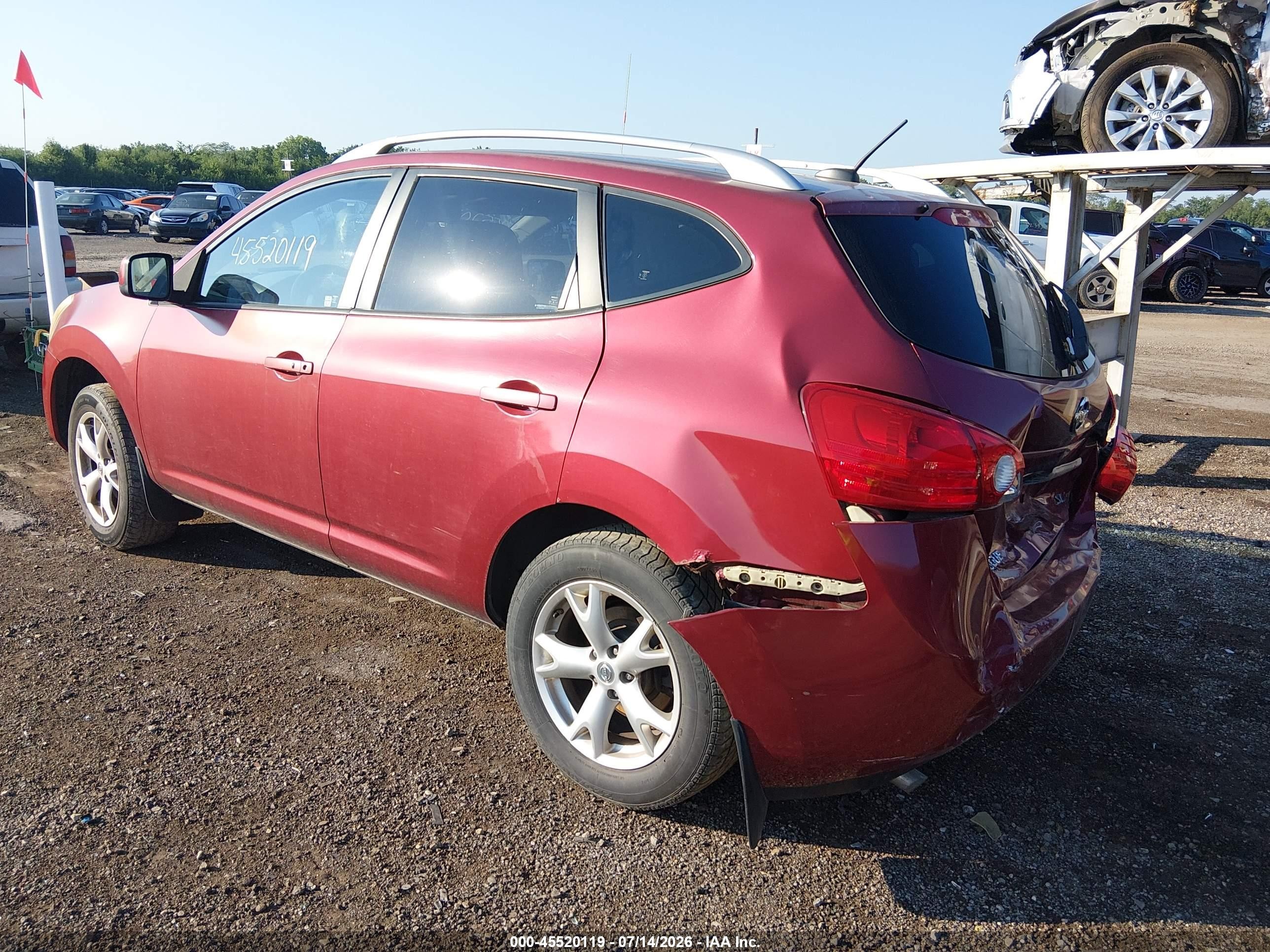 2009 Nissan Rogue Sl Red vin: JN8AS58T89W058804