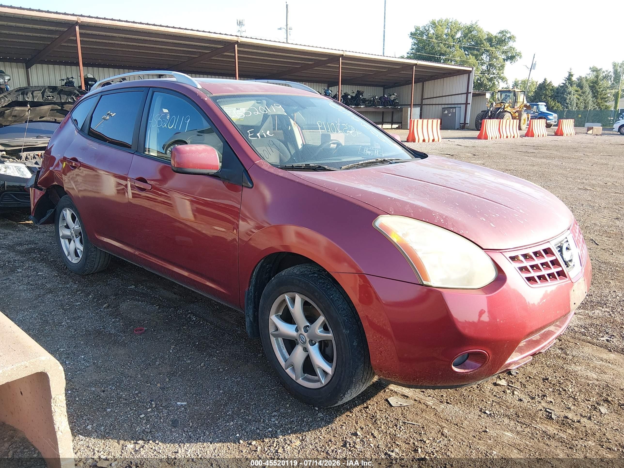 2009 Nissan Rogue Sl Red vin: JN8AS58T89W058804