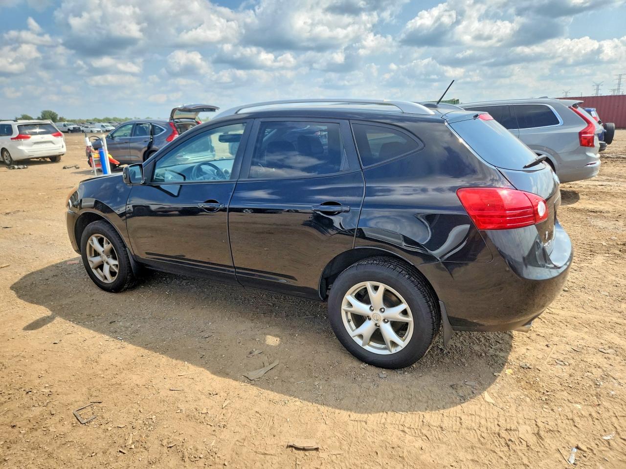 2009 Nissan Rogue S Black vin: JN8AS58T89W323978