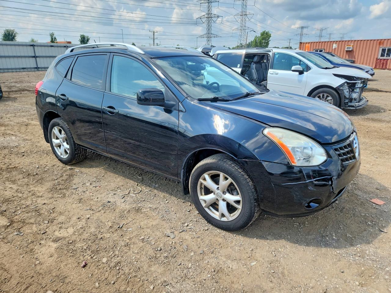 2009 Nissan Rogue S Black vin: JN8AS58T89W323978