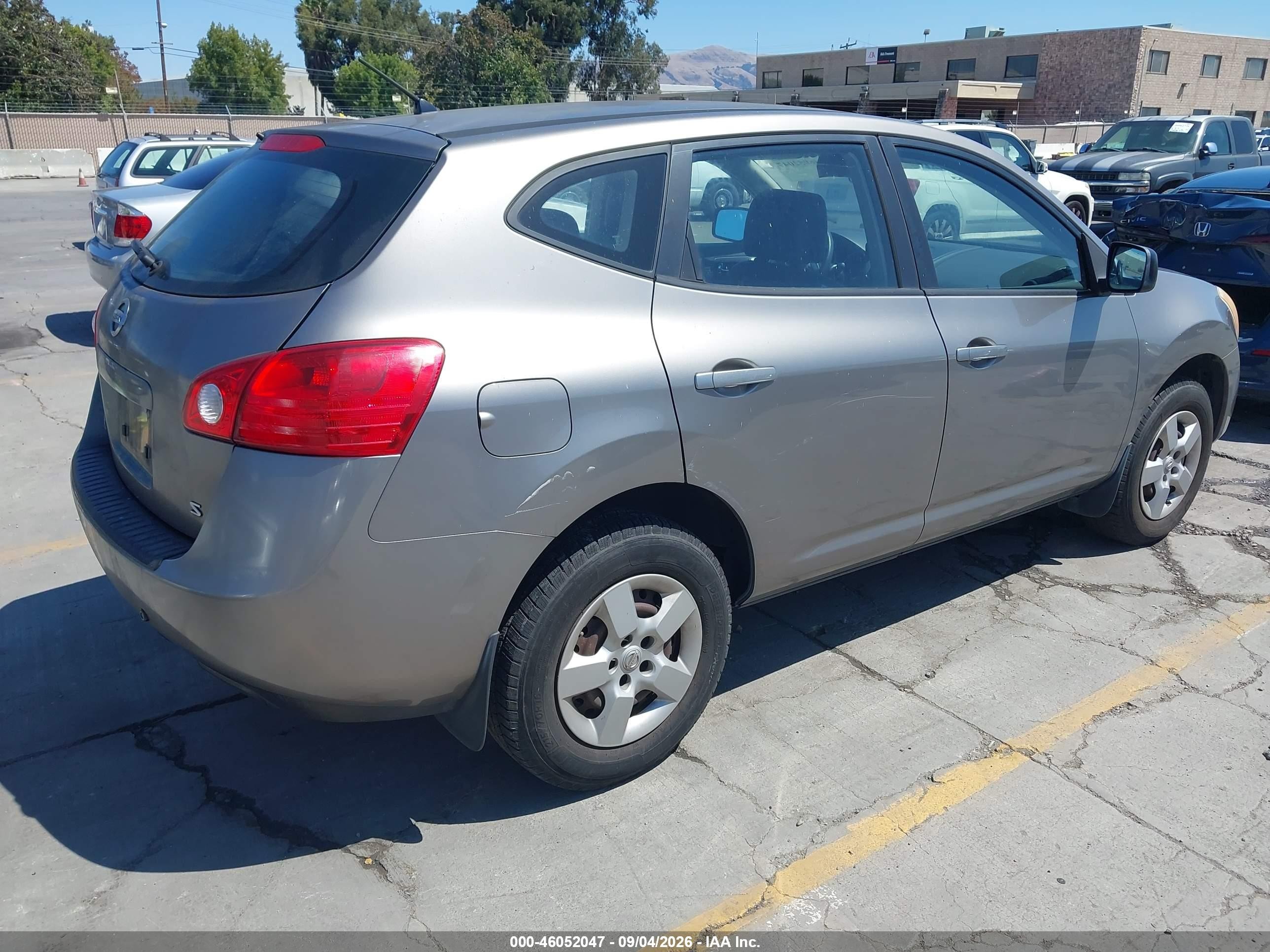 2008 Nissan Rogue S Black vin: JN8AS58T98W025633