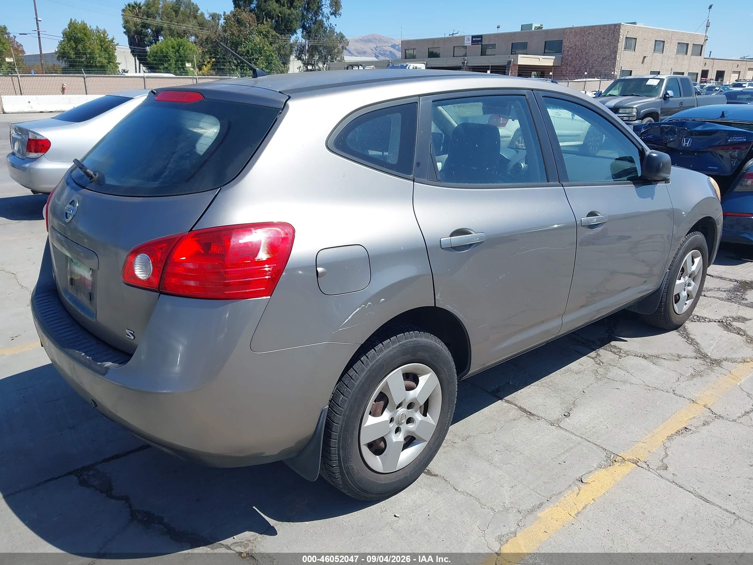 2008 Nissan Rogue S Black vin: JN8AS58T98W025633