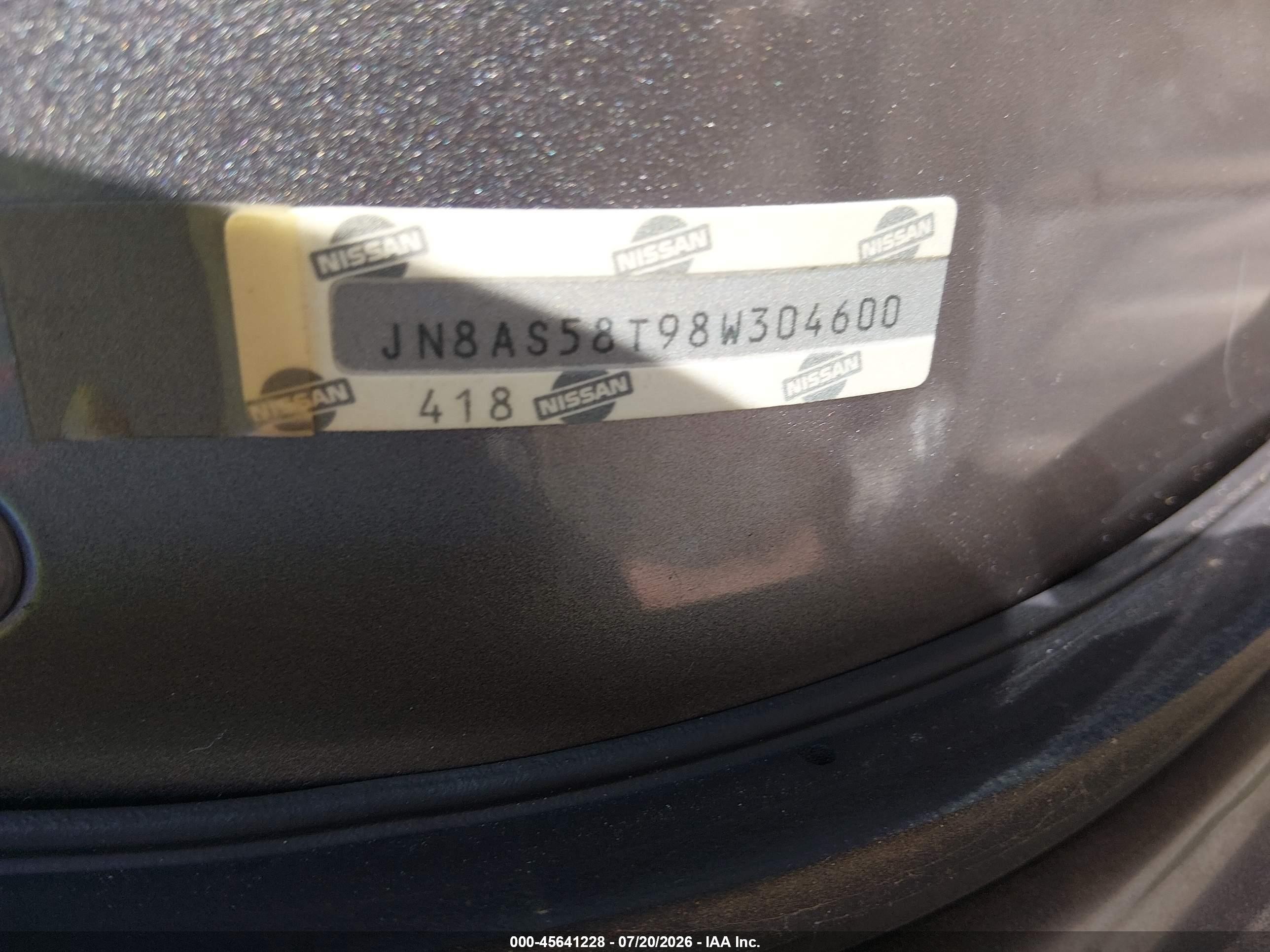 2008 Nissan Rogue S Золотой vin: JN8AS58T98W304600