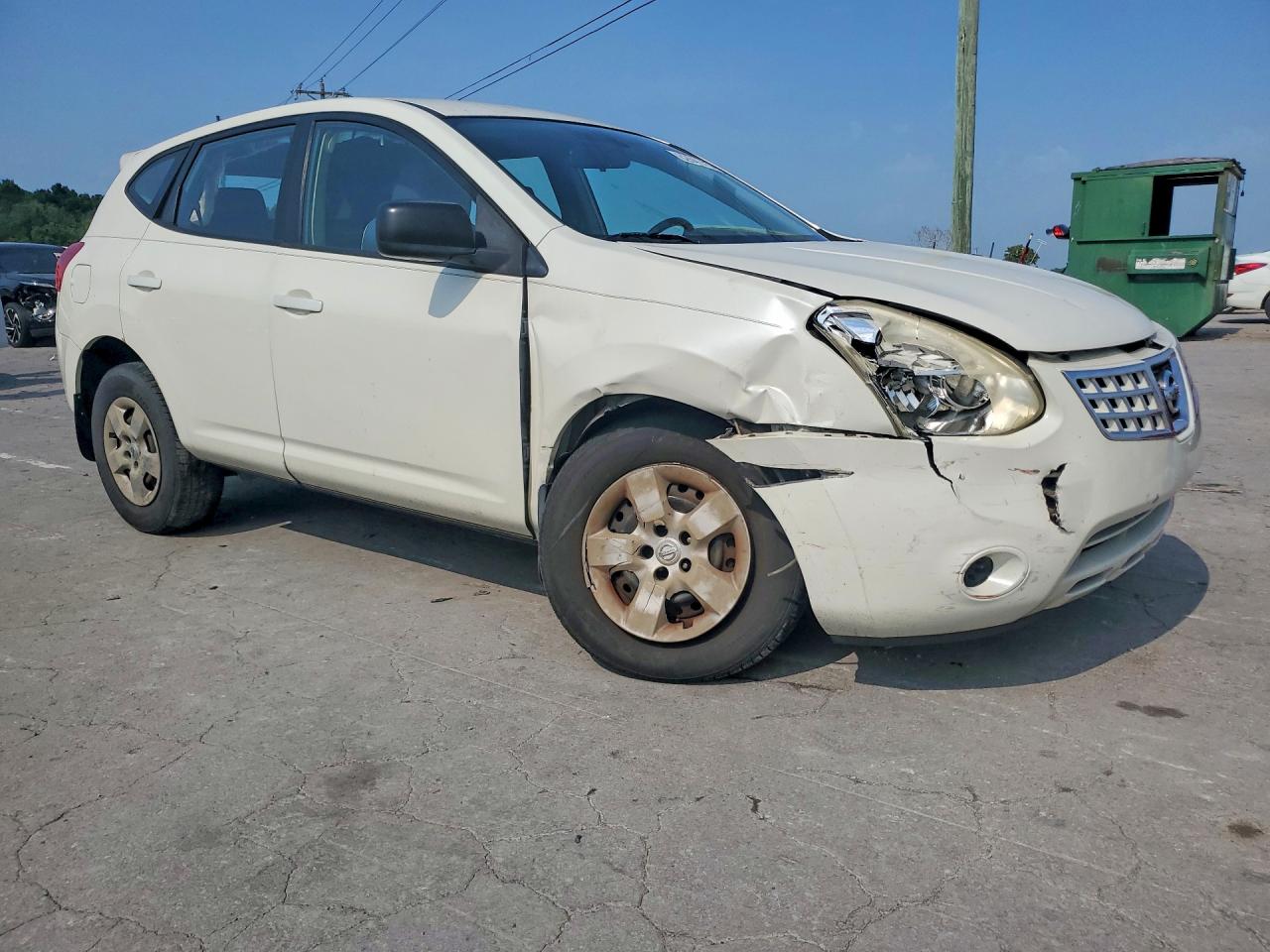 2009 Nissan Rogue S Белый vin: JN8AS58T99W049979