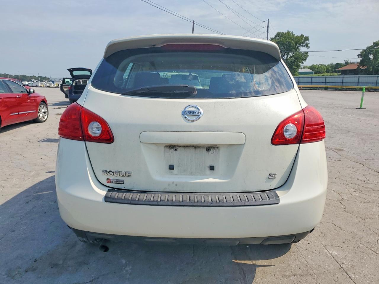 2009 Nissan Rogue S Белый vin: JN8AS58T99W049979