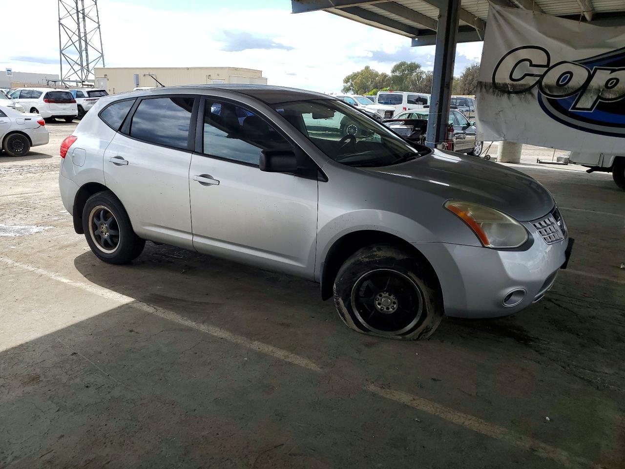 2009 Nissan Rogue S Silver vin: JN8AS58T99W055331