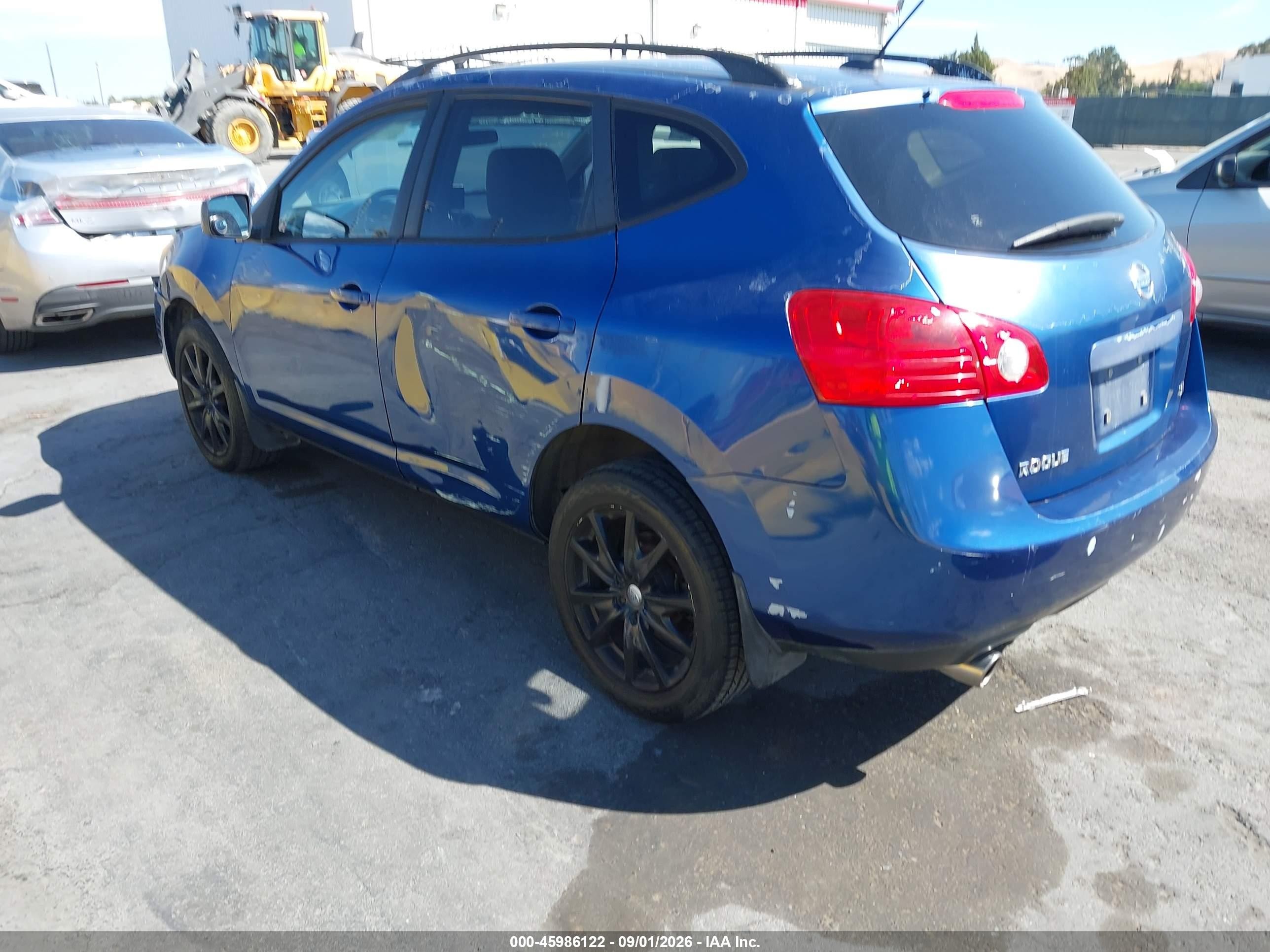2008 Nissan Rogue Sl Blue vin: JN8AS58TX8W006007