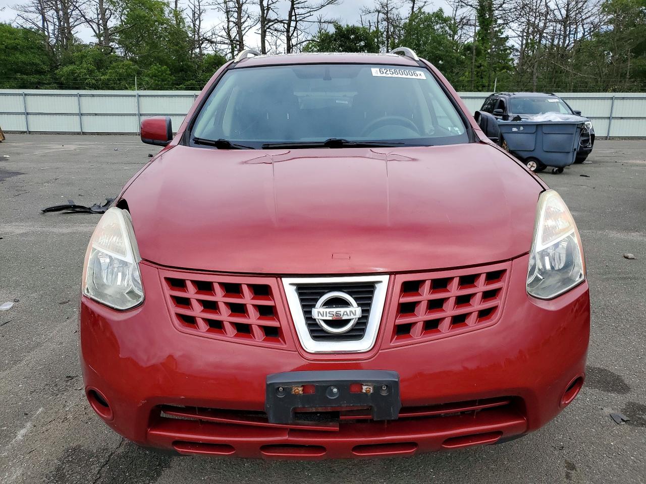 2008 Nissan Rogue S Red vin: JN8AS58TX8W009490