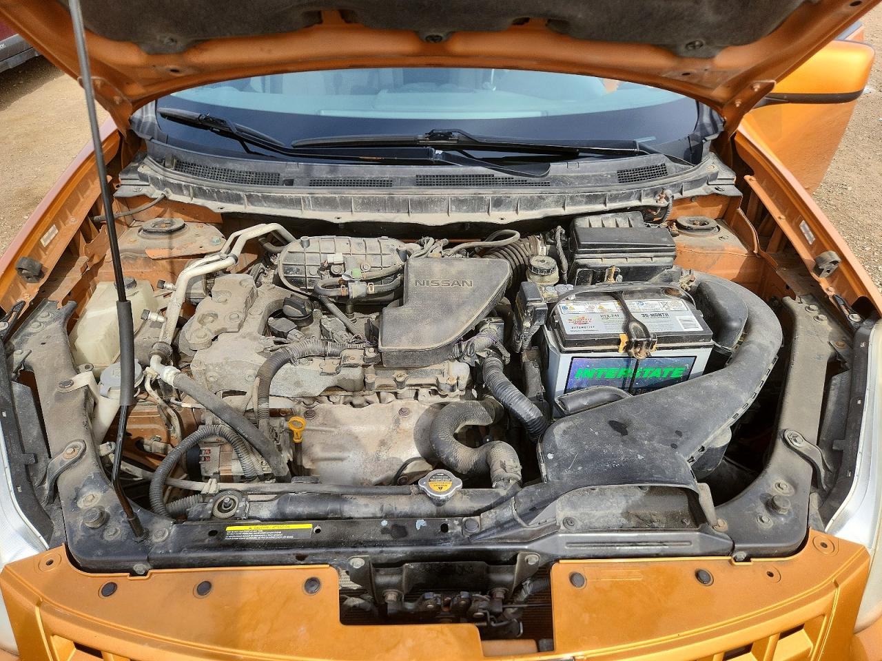 2008 Nissan Rogue S Orange vin: JN8AS58TX8W012275