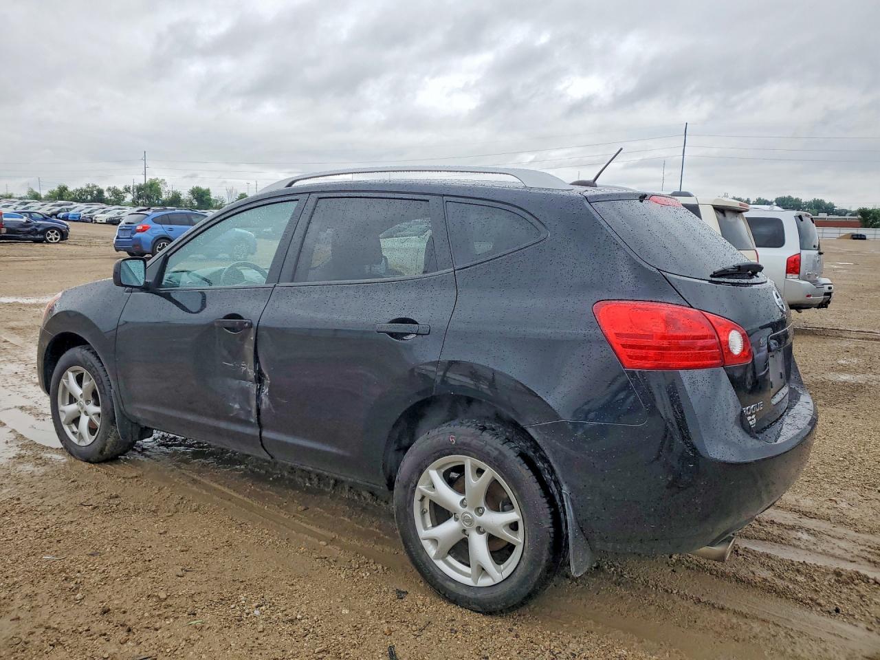 2009 Nissan Rogue S Black vin: JN8AS58TX9W042622