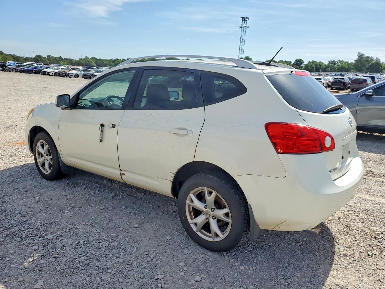 2009 Nissan Rogue S Белый vin: JN8AS58TX9W060036