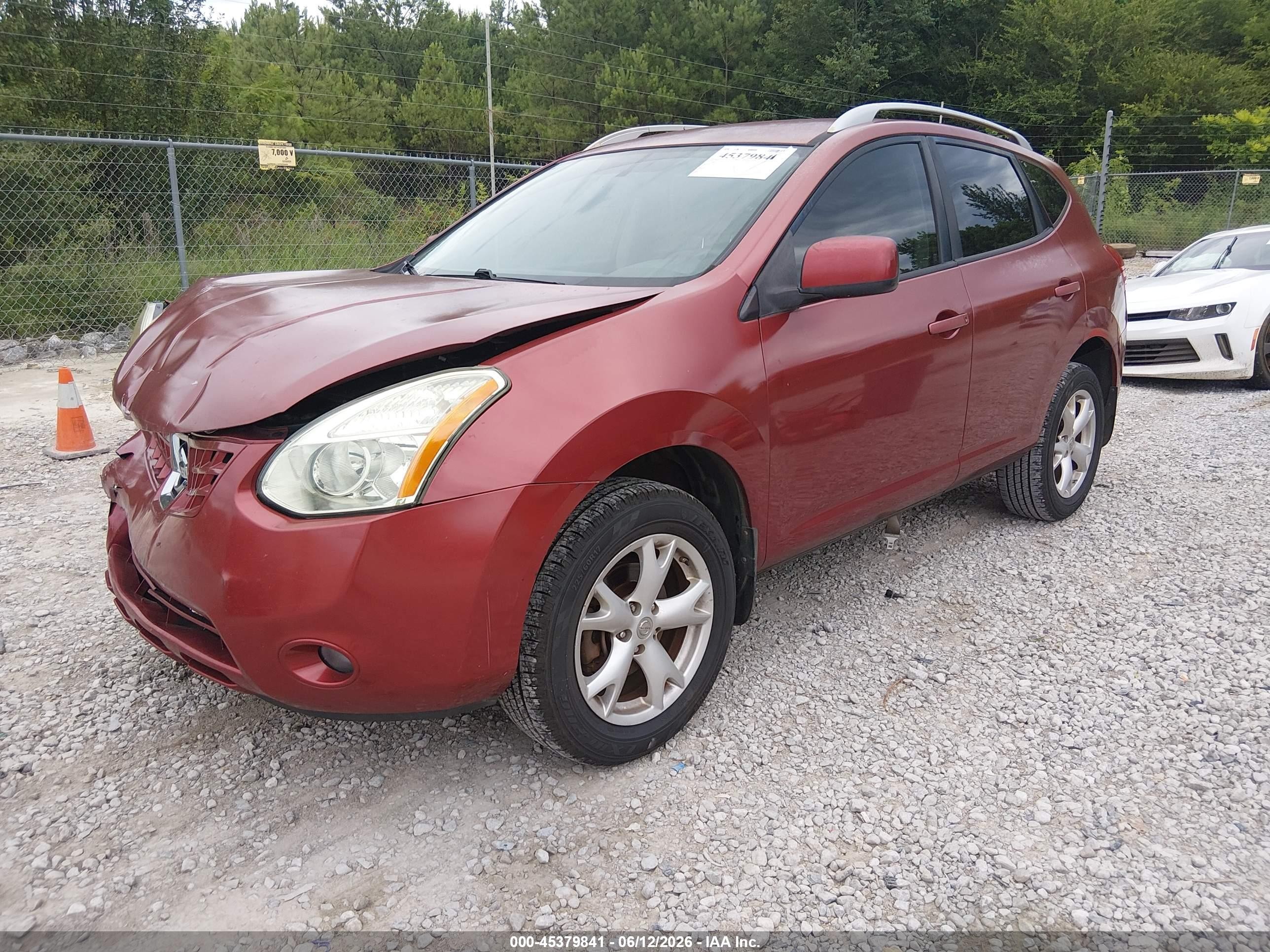 2009 Nissan Rogue Sl Red vin: JN8AS58TX9W061414