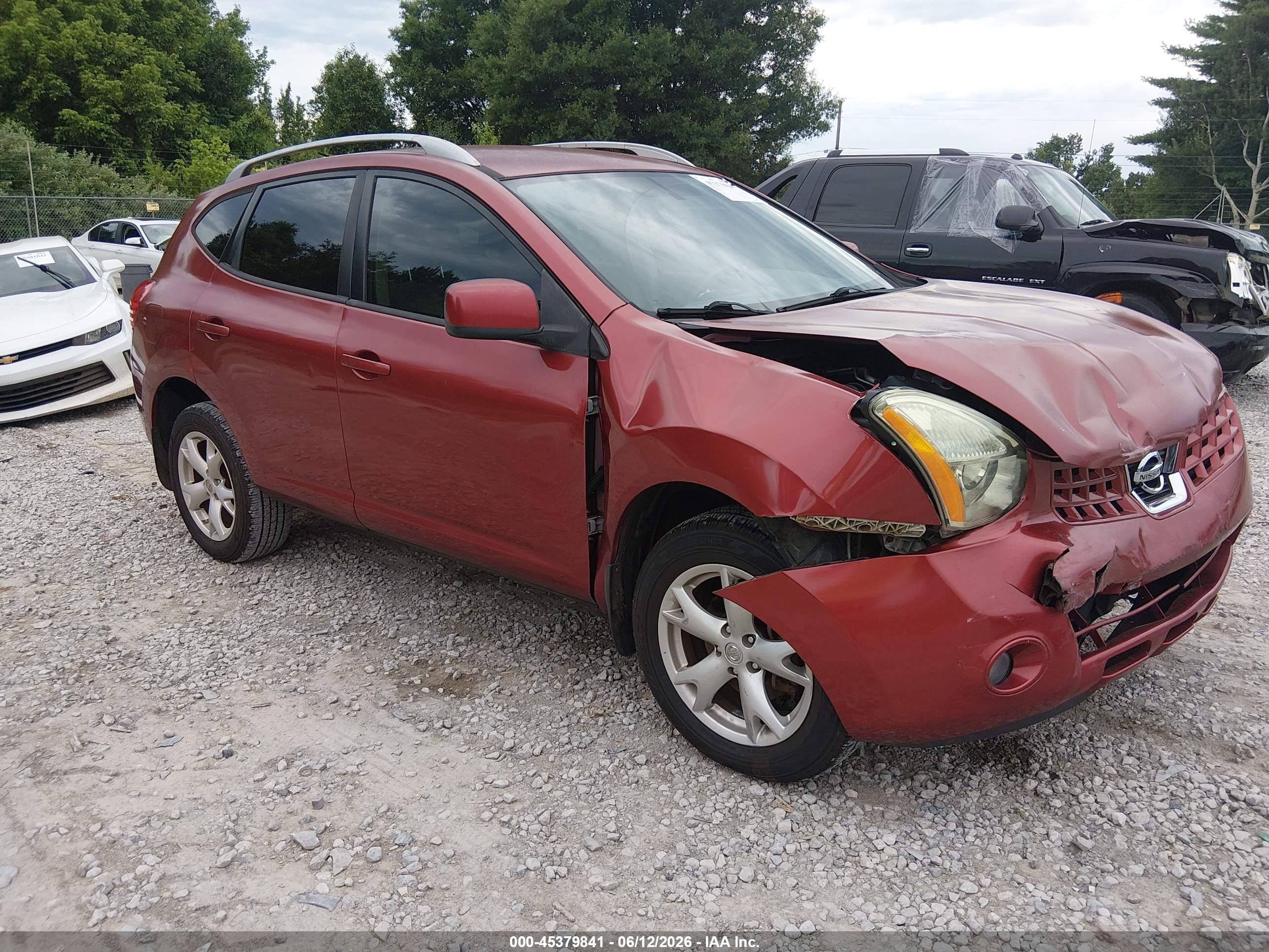 2009 Nissan Rogue Sl Red vin: JN8AS58TX9W061414