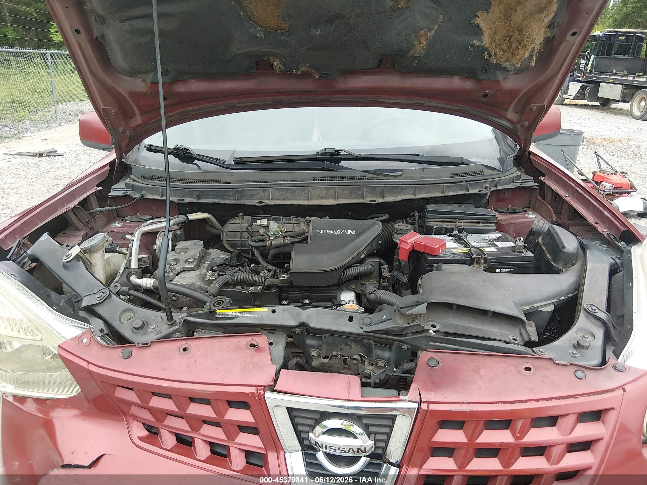 2009 Nissan Rogue Sl Red vin: JN8AS58TX9W061414