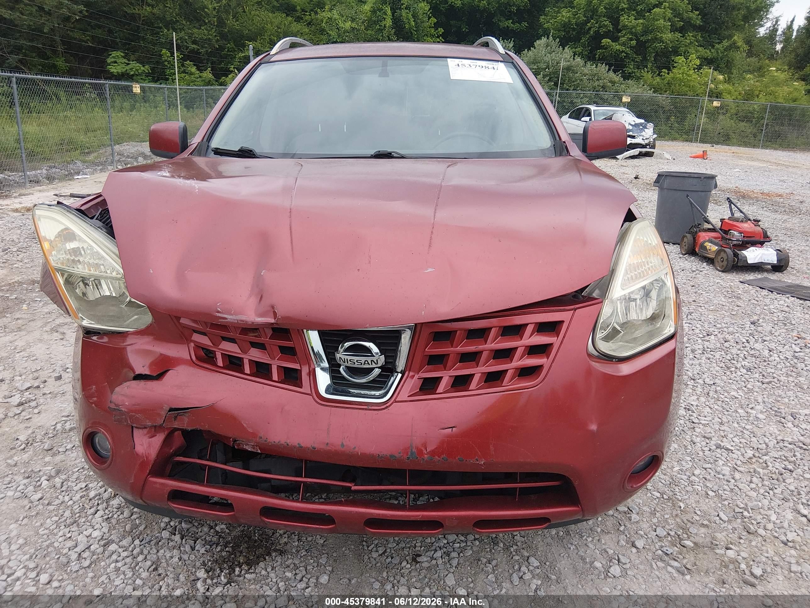 2009 Nissan Rogue Sl Red vin: JN8AS58TX9W061414