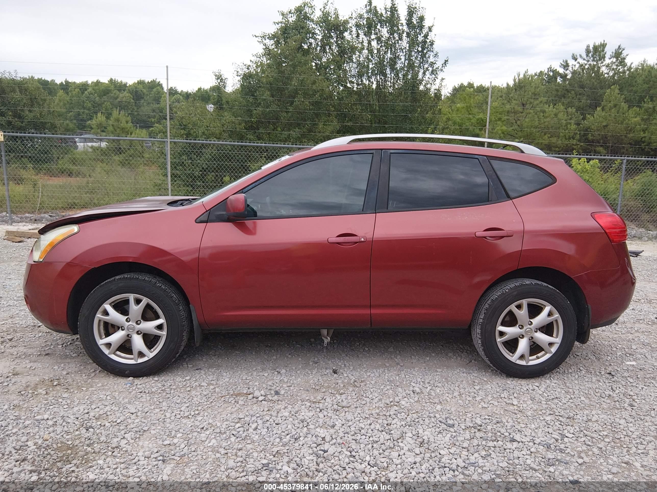 2009 Nissan Rogue Sl Red vin: JN8AS58TX9W061414