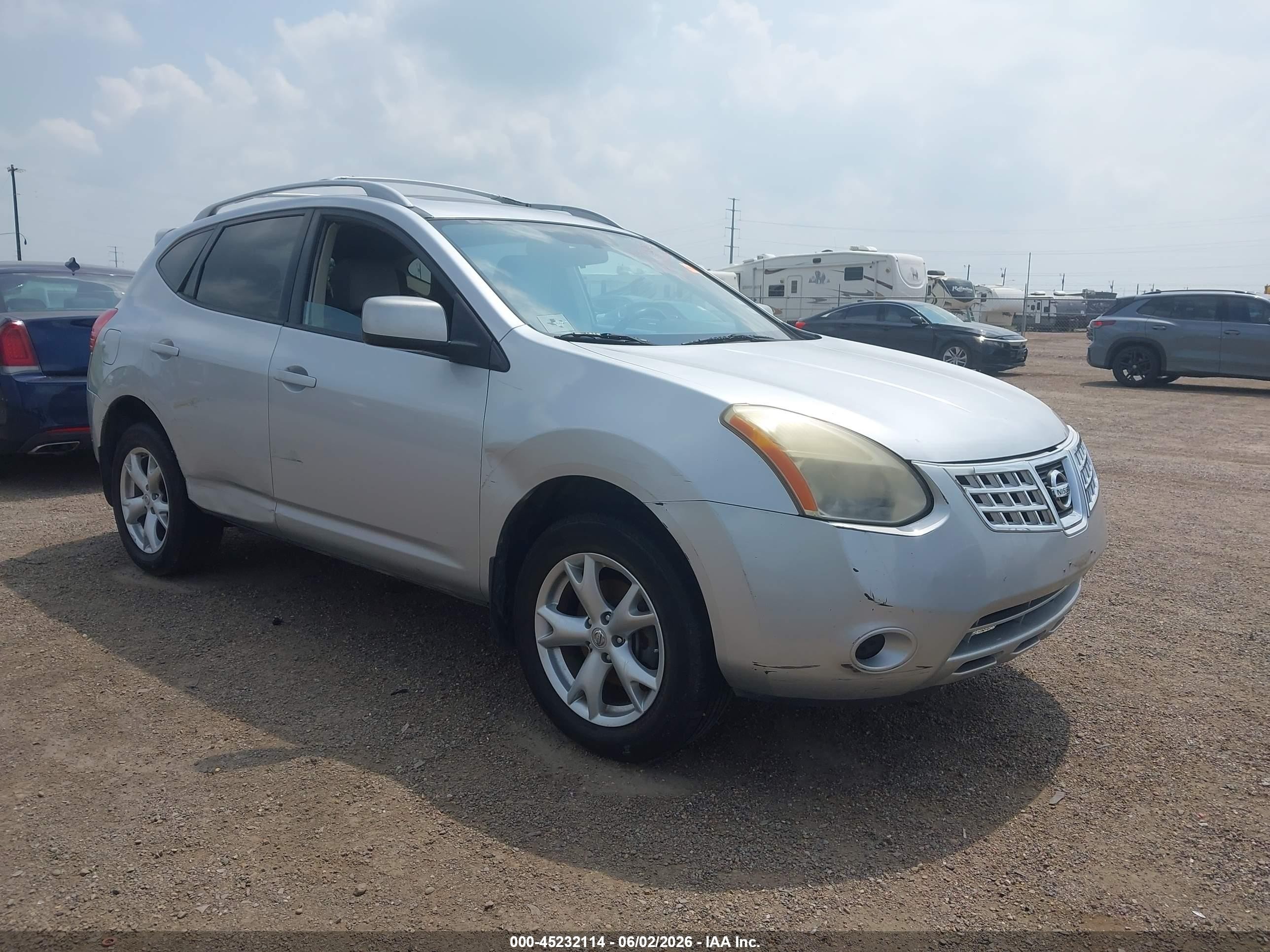 2009 Nissan Rogue Sl Silver vin: JN8AS58TX9W320645