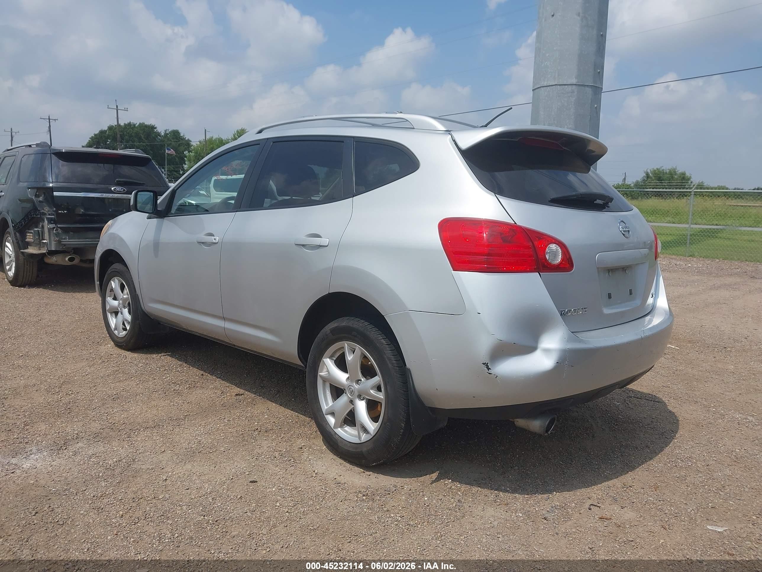 2009 Nissan Rogue Sl Silver vin: JN8AS58TX9W320645