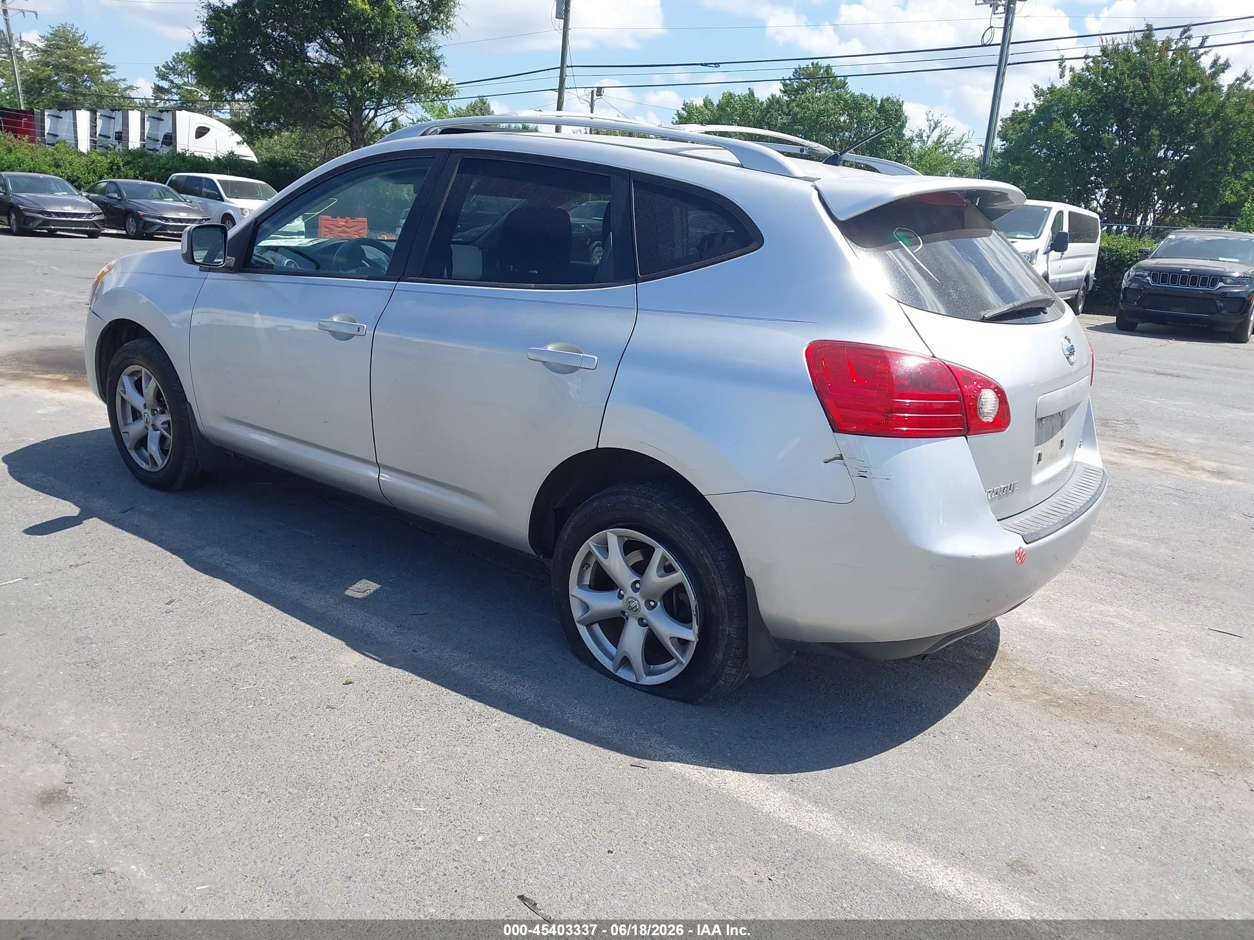 2008 Nissan Rogue Sl Silver vin: JN8AS58V08W104982