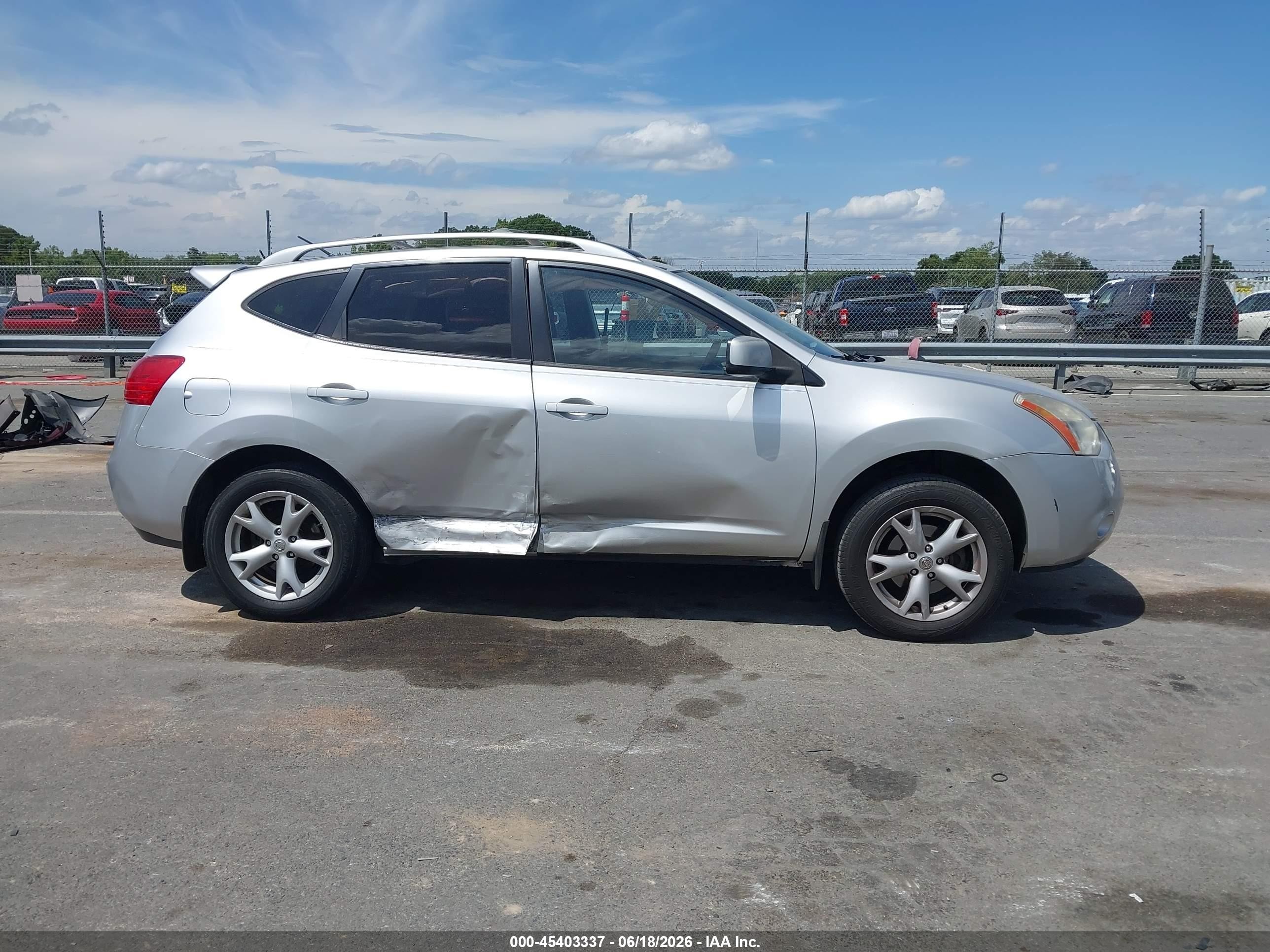 2008 Nissan Rogue Sl Silver vin: JN8AS58V08W104982