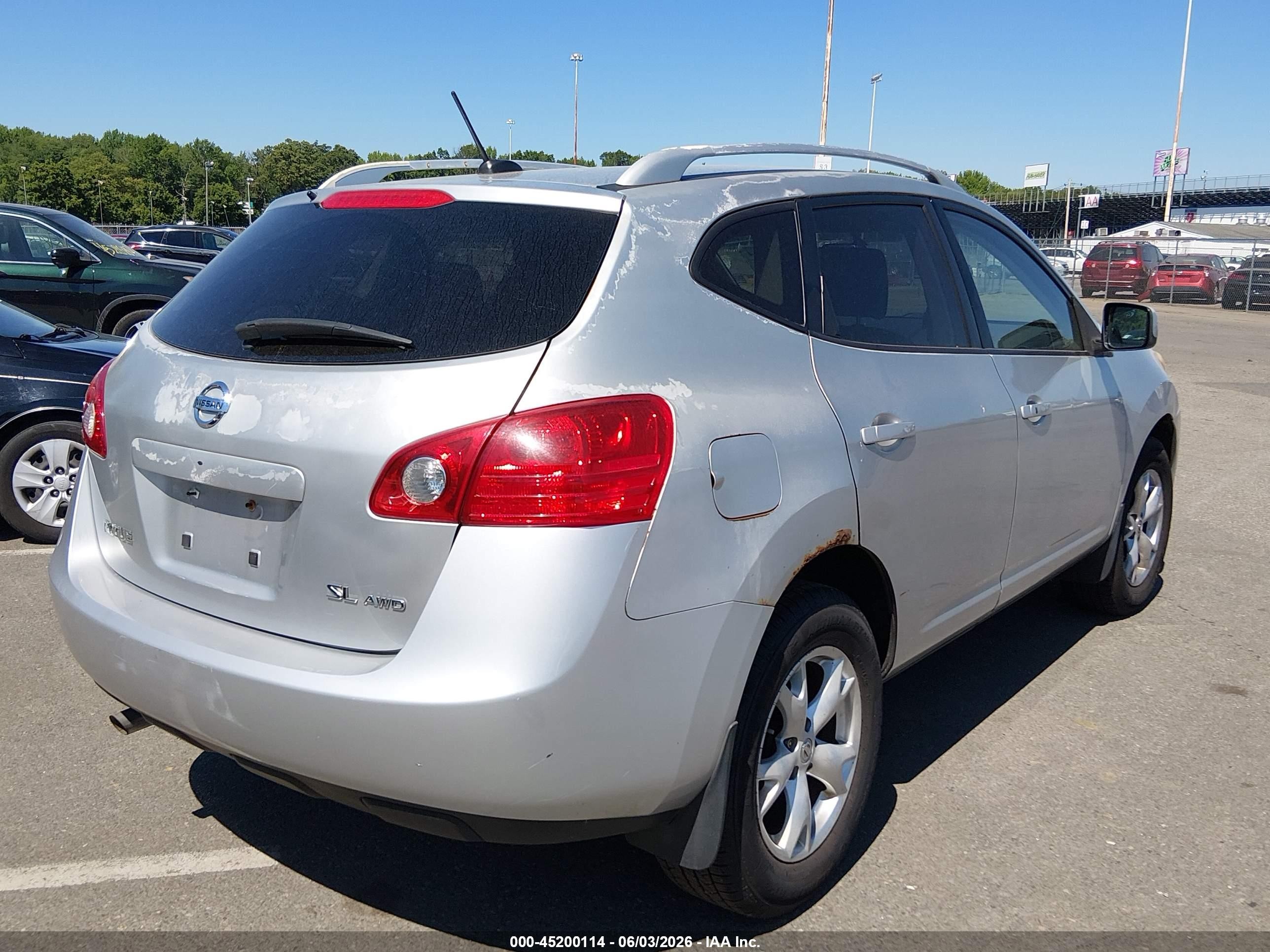 2008 Nissan Rogue Sl Silver vin: JN8AS58V08W106392